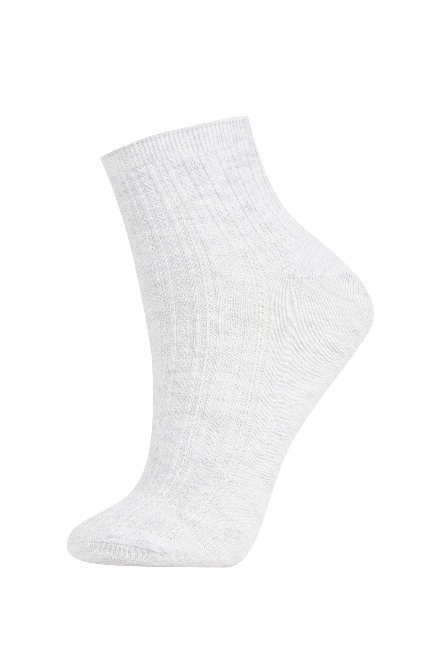 Kadın 3'lü Pamuklu Soket Çorap