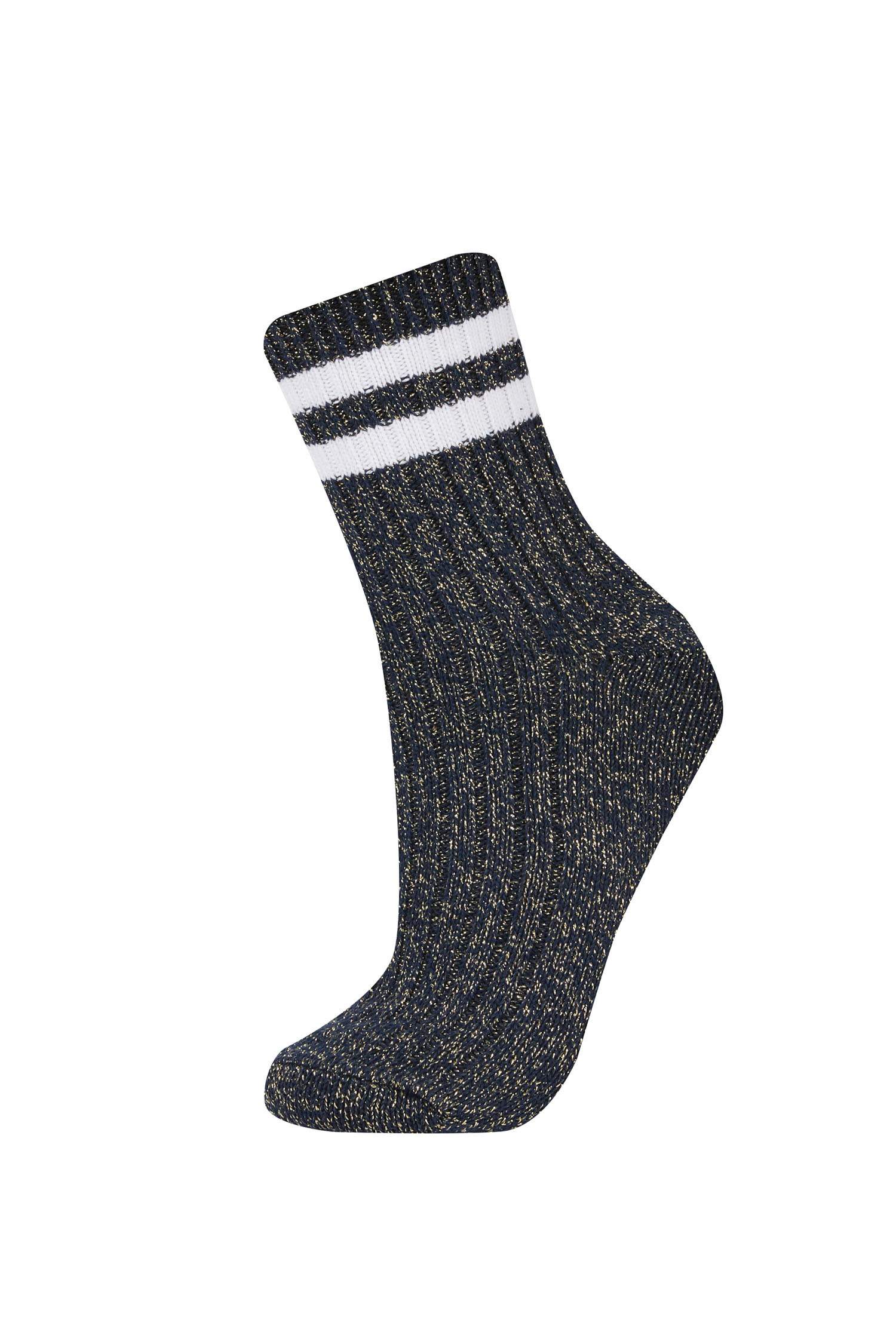 Kadın 2'li Pamuklu Uzun Çorap