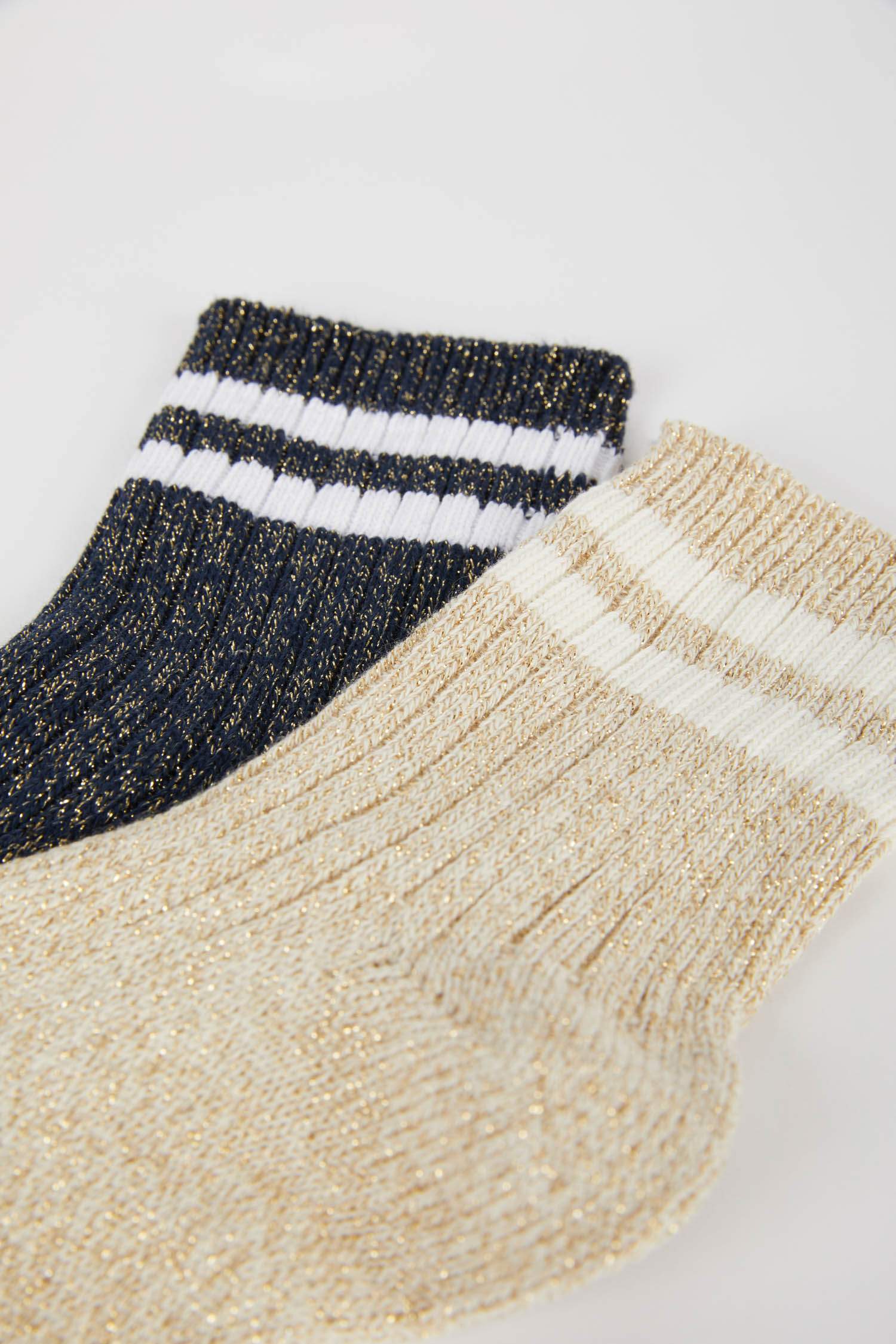 Kadın 2'li Pamuklu Uzun Çorap