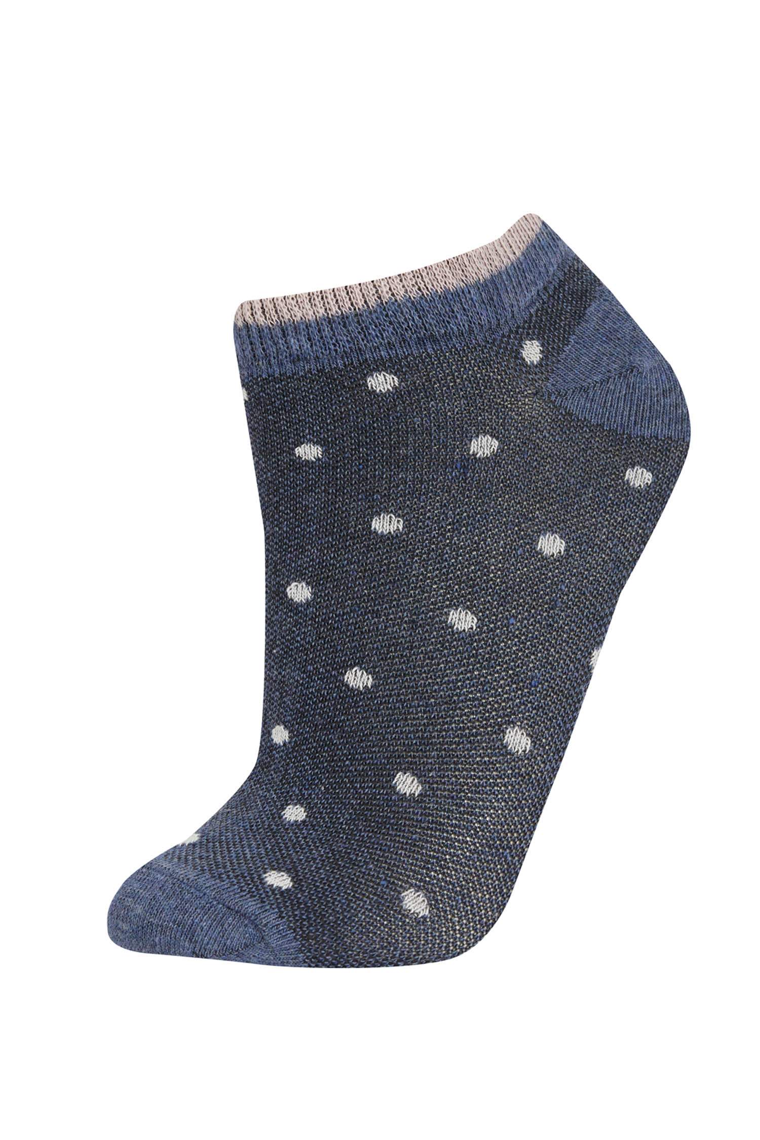 Kadın 3'lü Pamuklu Patik Çorap