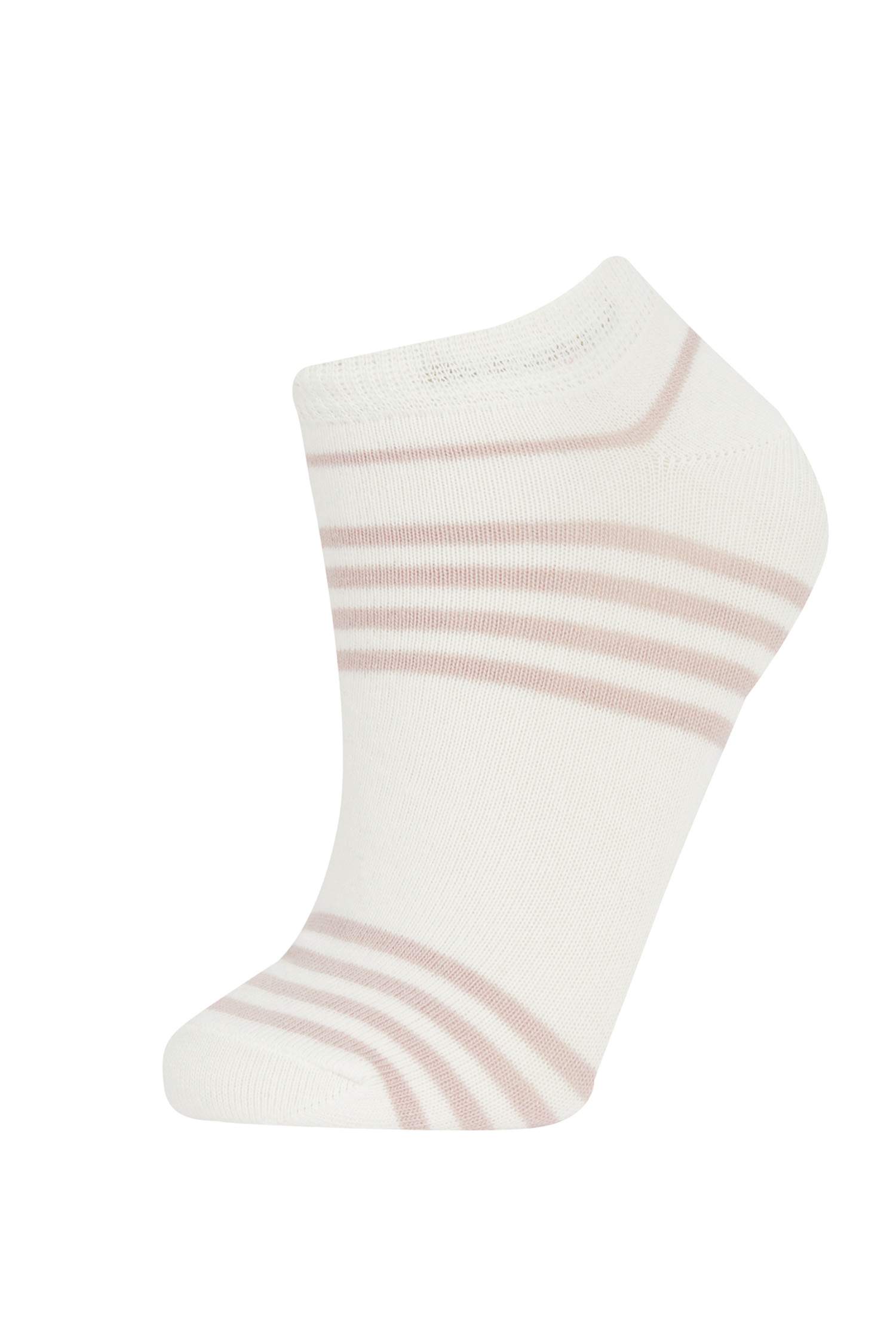 Kadın 3'lü Pamuklu Patik Çorap