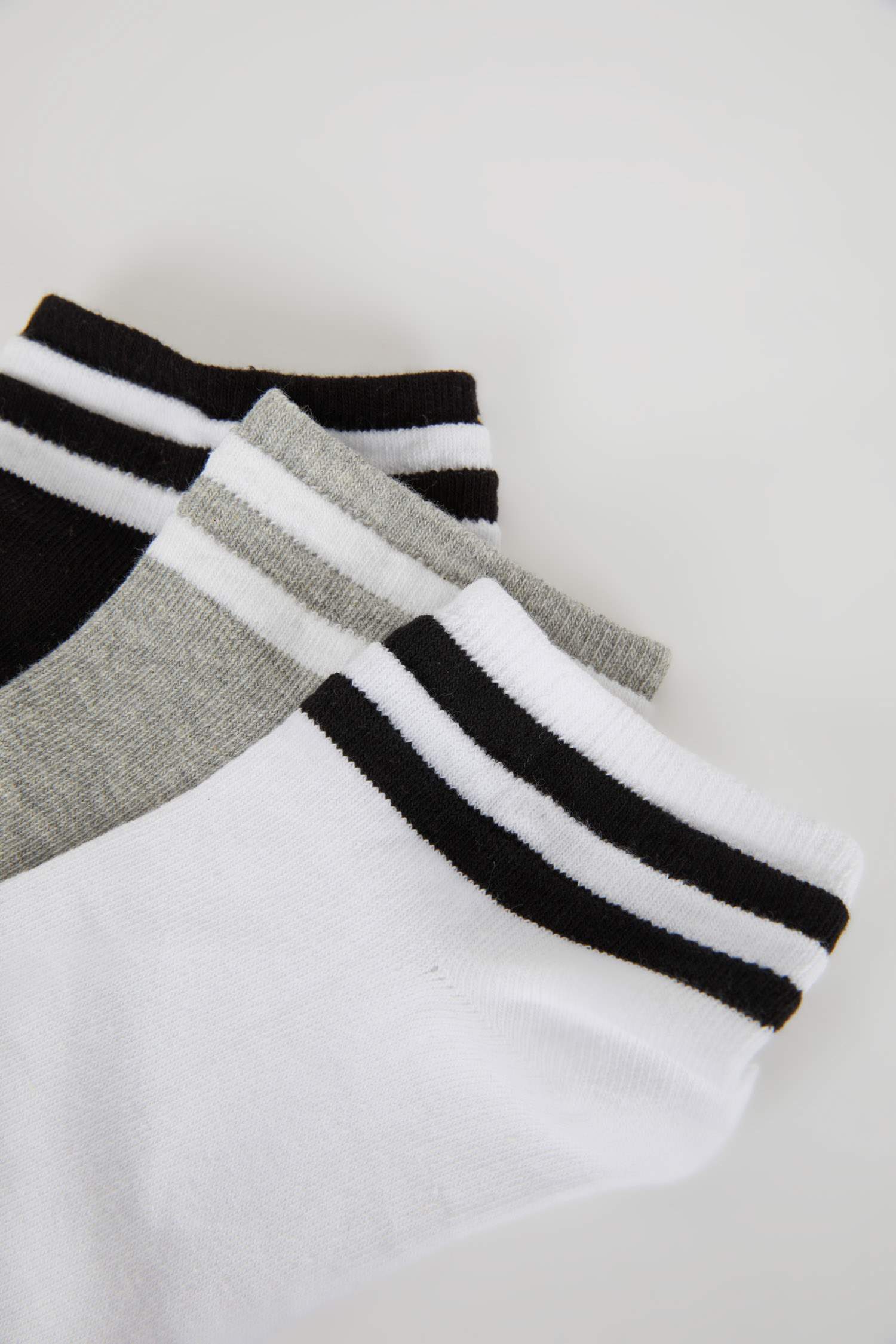 Kadın 3'lü Pamuklu Patik Çorap