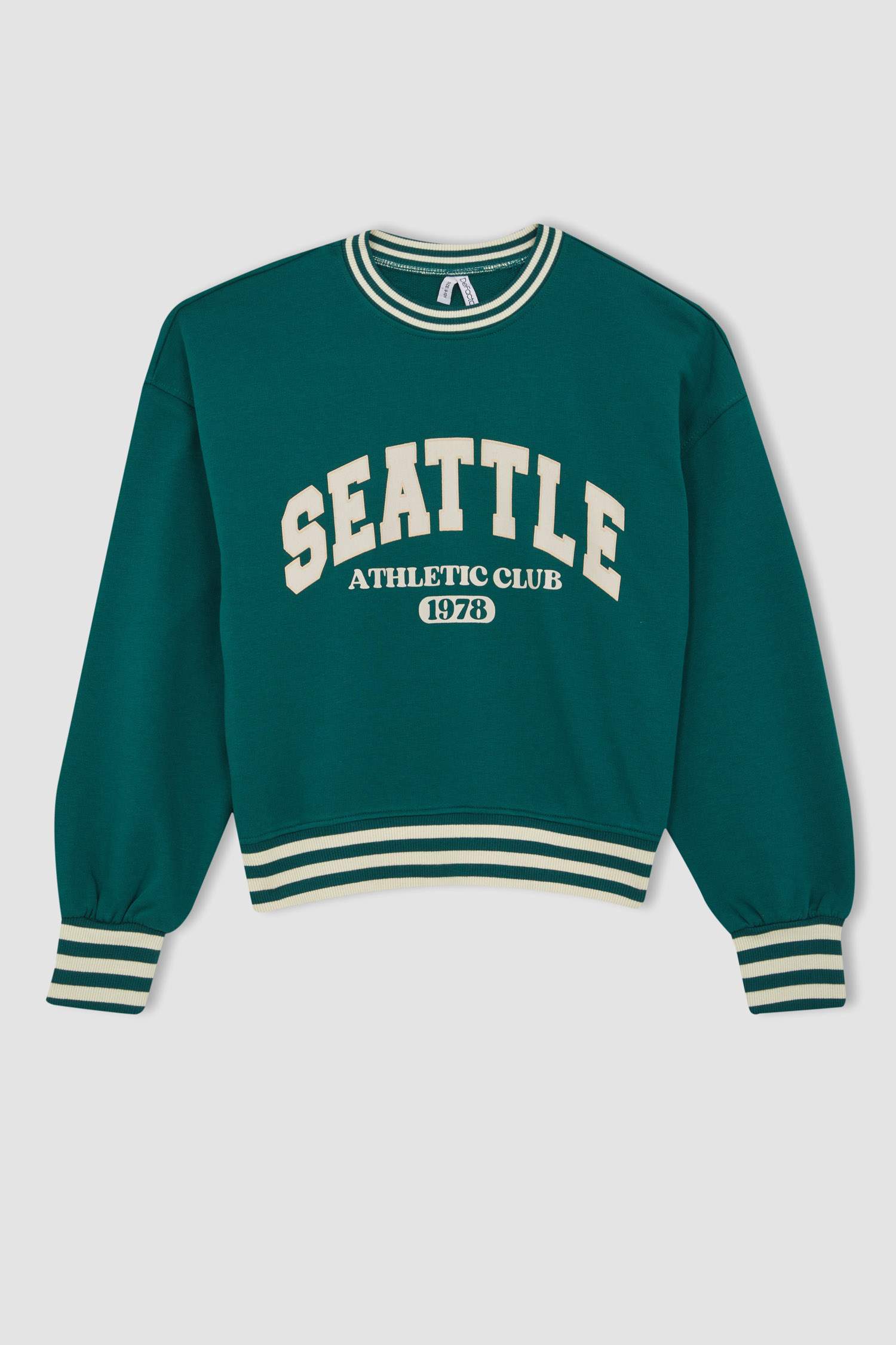 Oversize Fit Crew Neck Sweatshirt