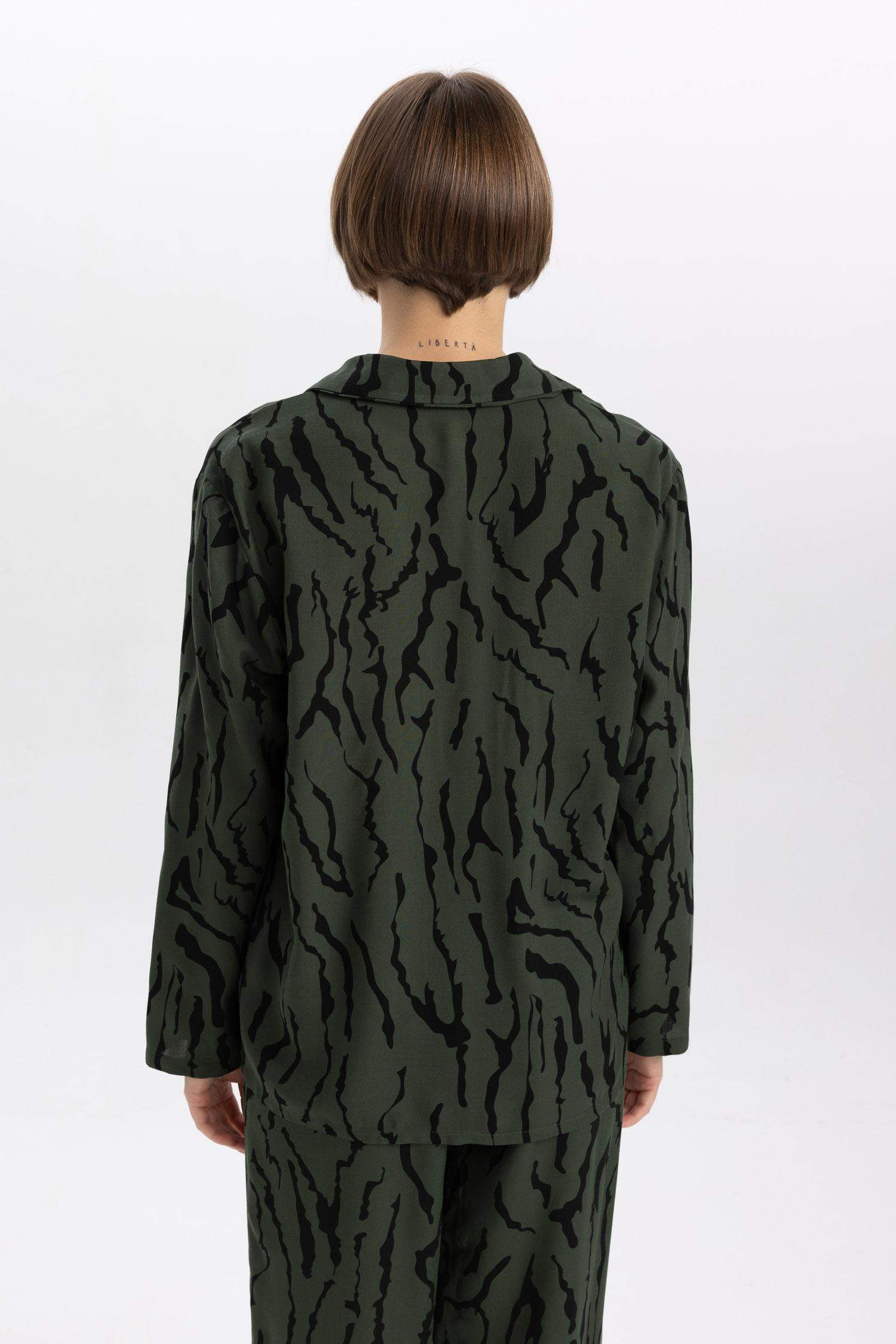 Regular Fit Long Sleeve Woven Tops