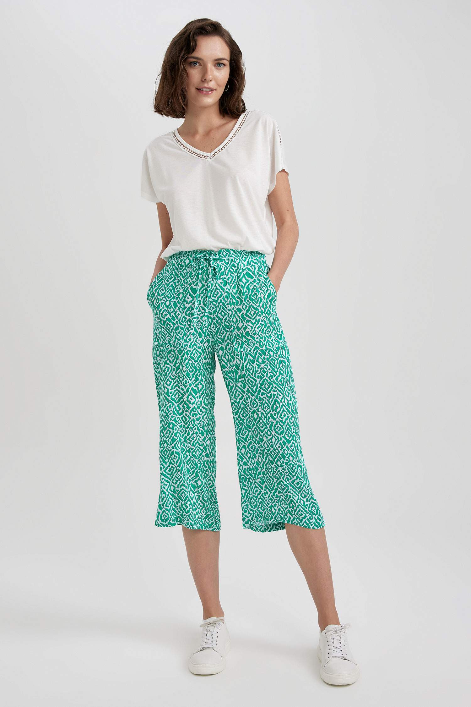 Capri Wide Leg Viscose Capri