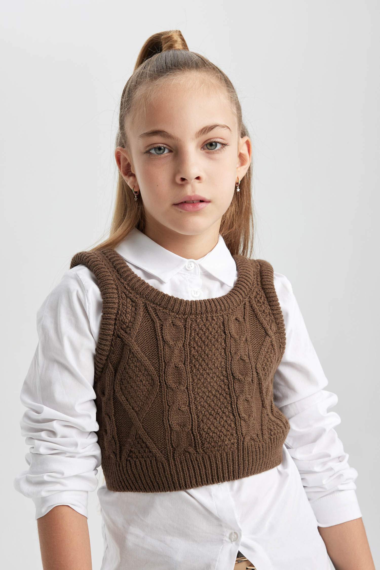 Қыздарға қалыпты пішім Свитер