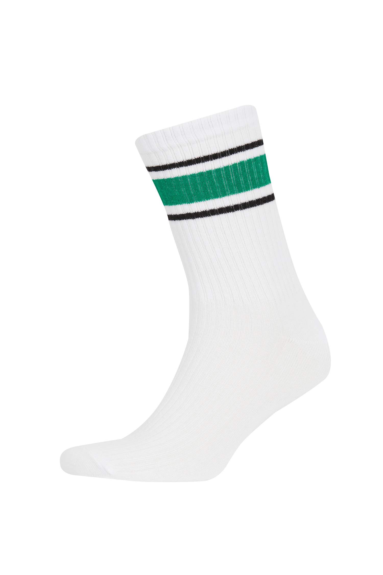 Erkek 3'lü Pamuklu Uzun Çorap