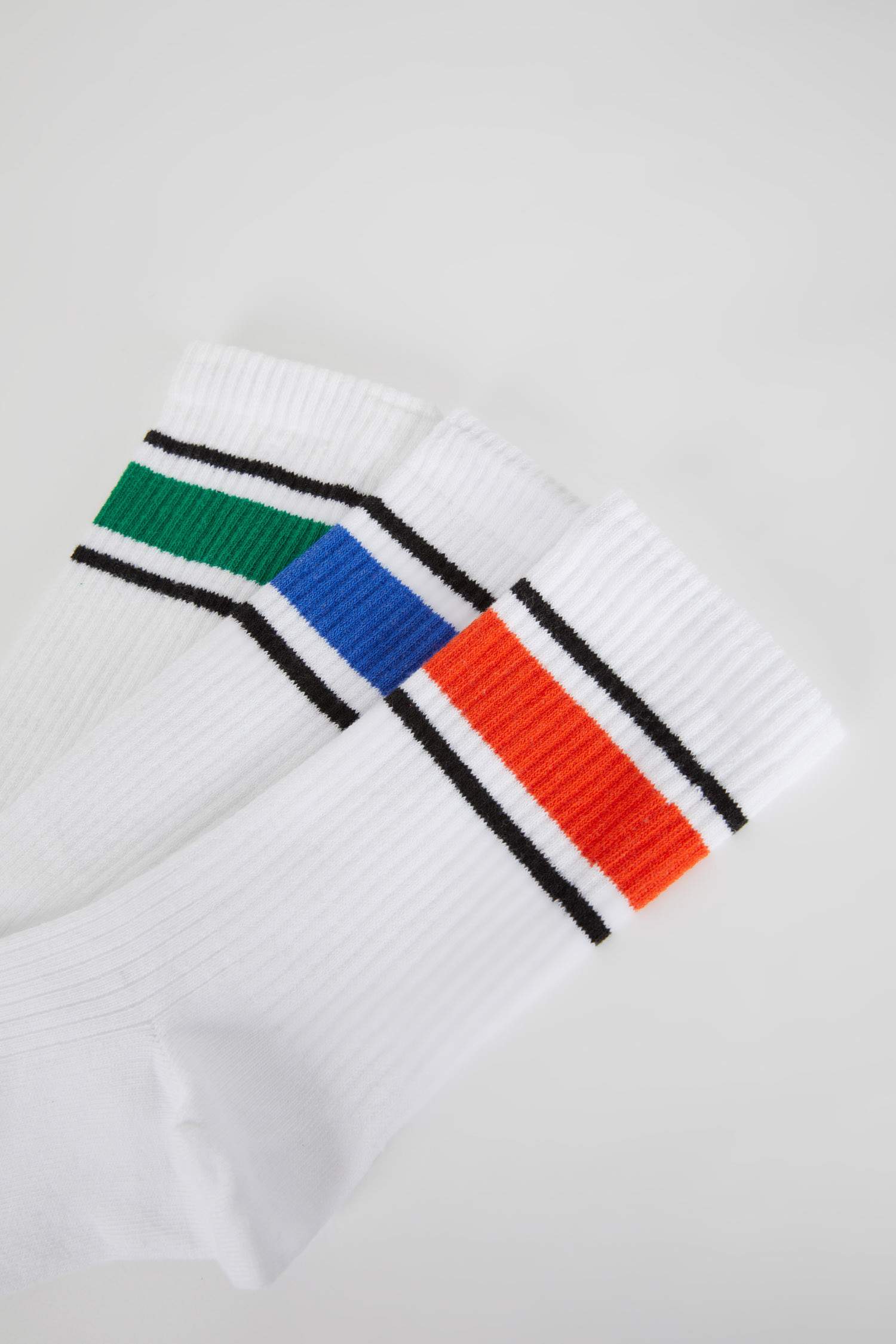 Erkek 3'lü Pamuklu Uzun Çorap