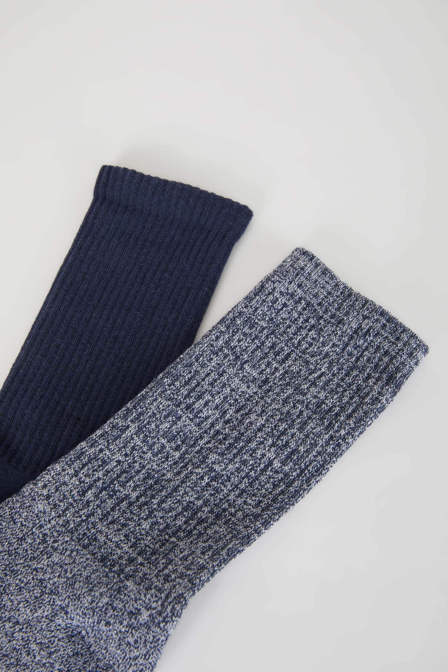 جوارب شتوي قطن ولادي - قطعتين