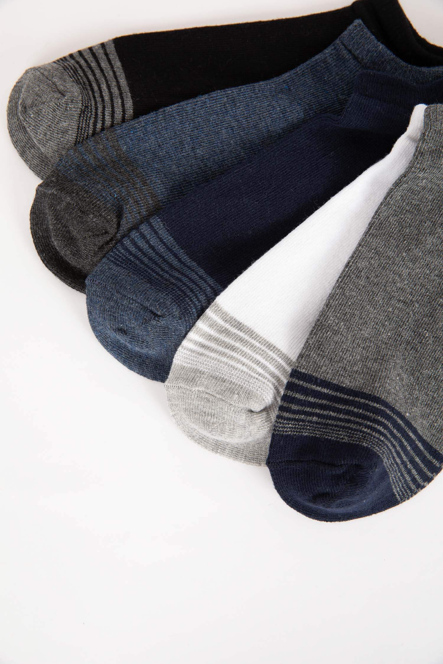 Erkek 5'li Pamuklu Sneaker Çorap