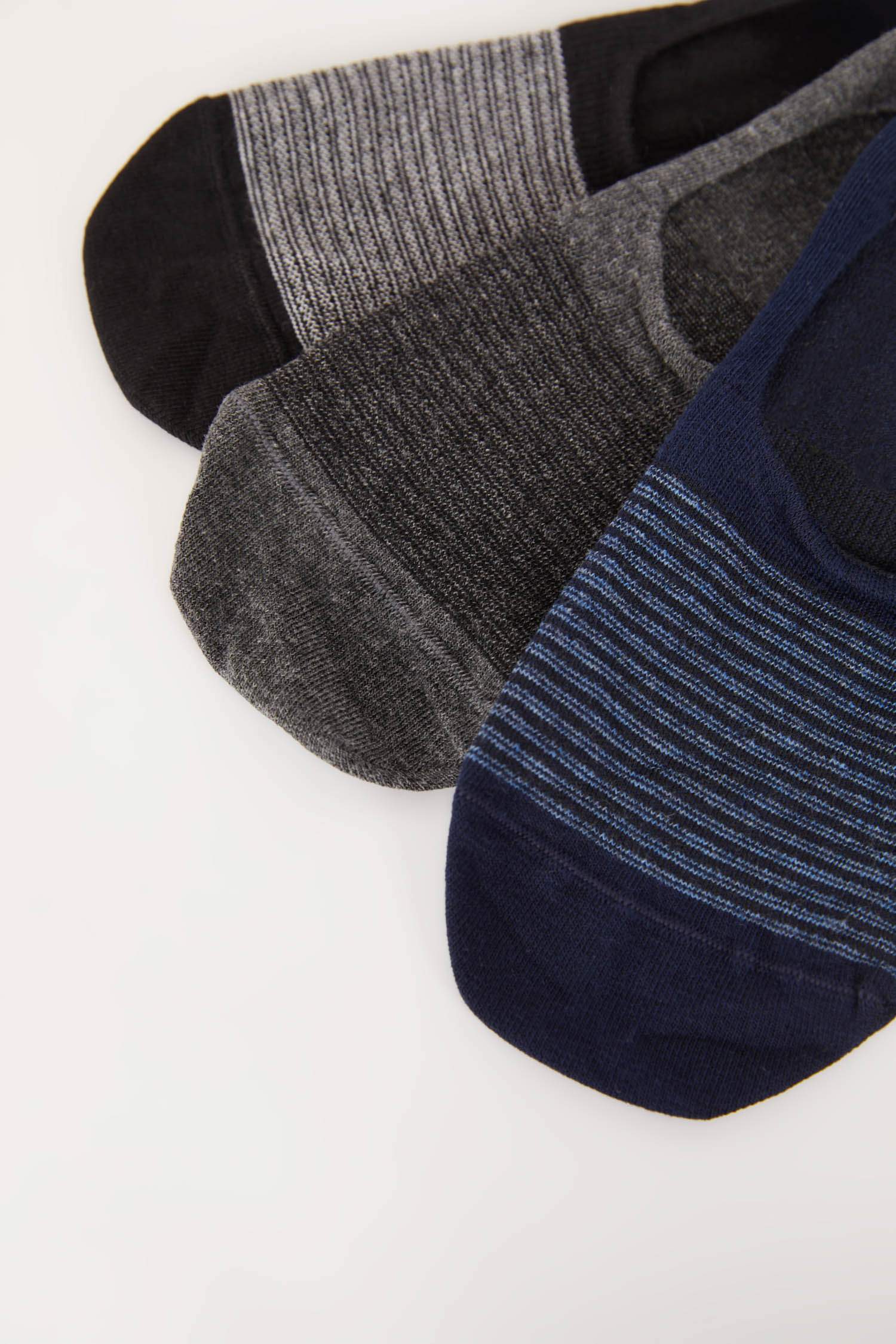 Erkek Dikişsiz 3'lü Pamuklu Babet Çorap