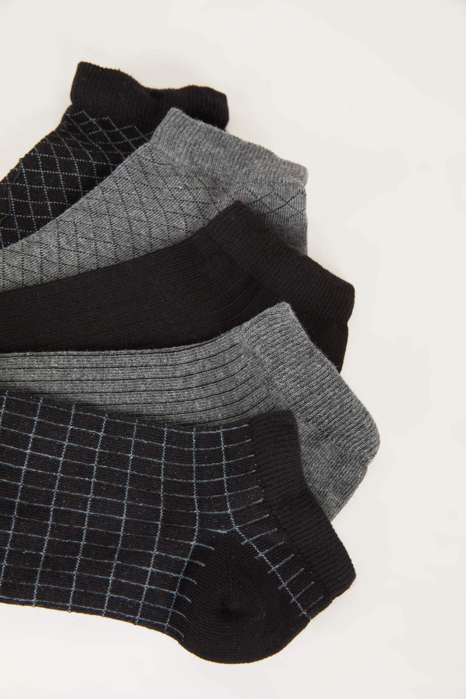 Chaussettes Pantoufles Coton pour Homme - 5 Paires