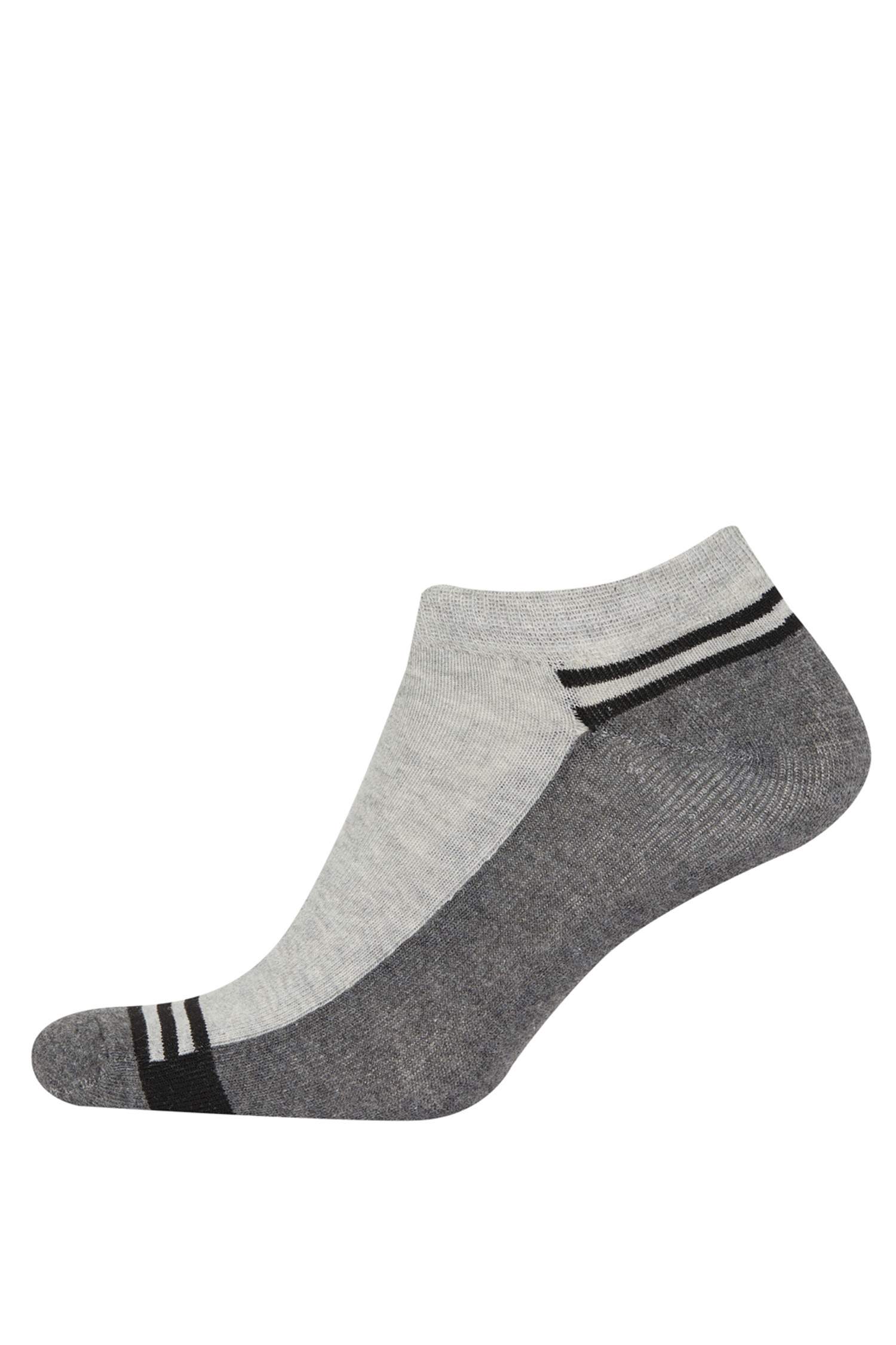 Erkek 3'lü Pamuklu Patik Çorap