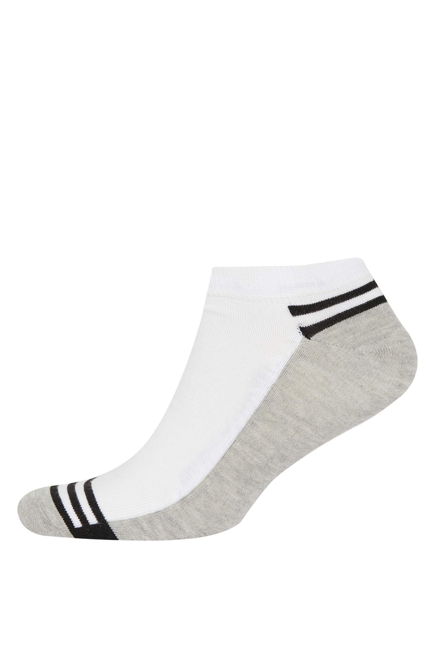 Erkek 3'lü Pamuklu Patik Çorap