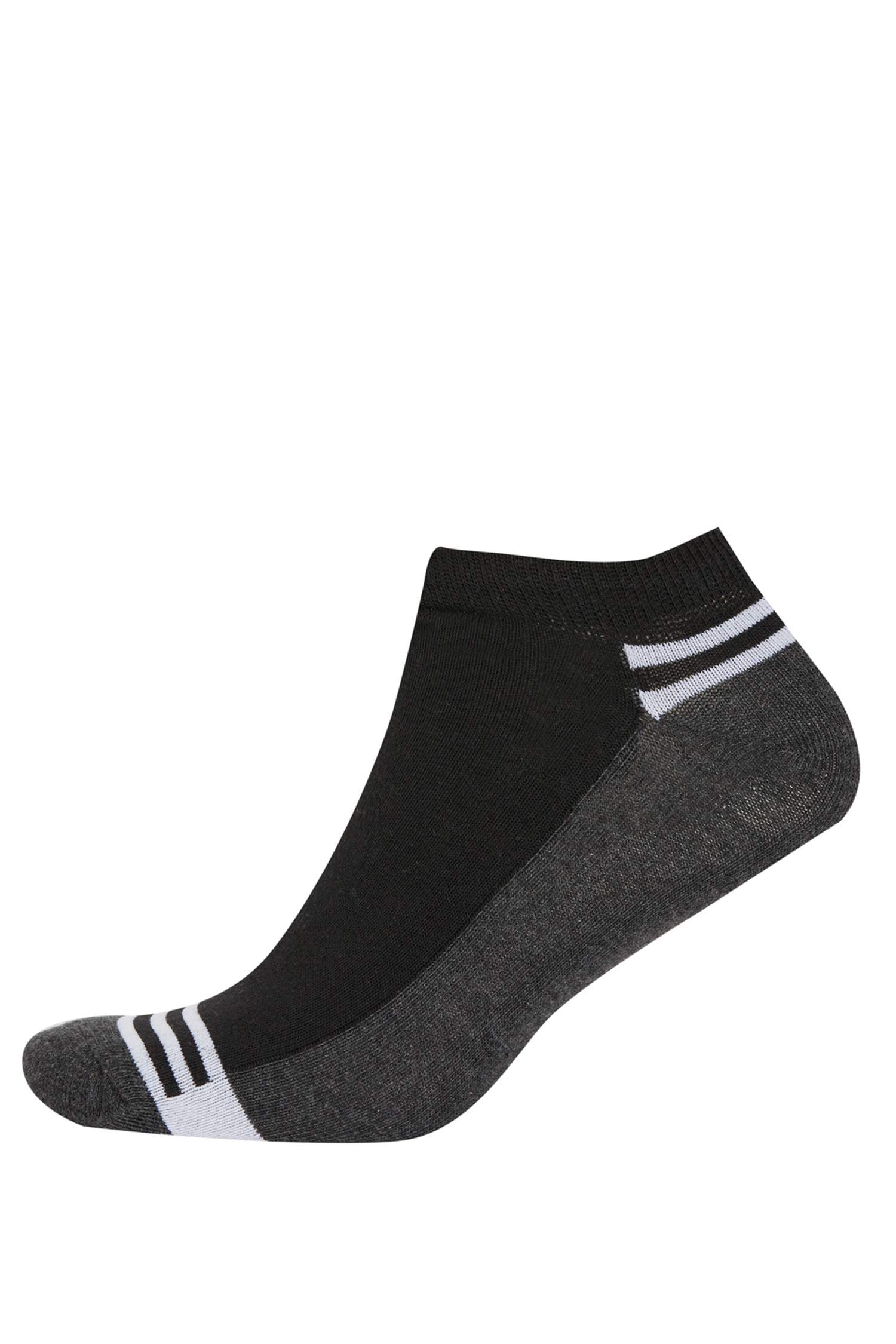 Erkek 3'lü Pamuklu Patik Çorap