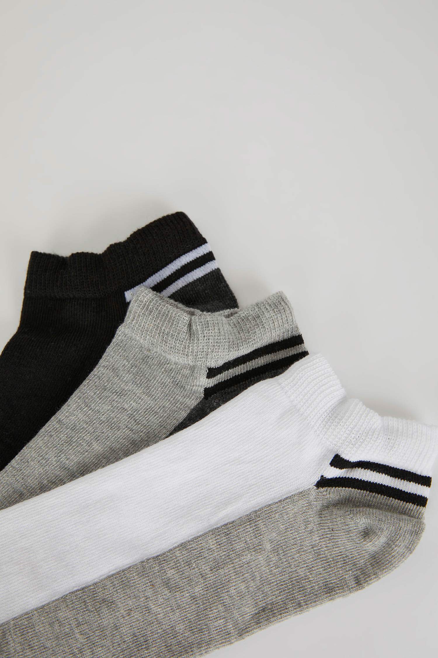 Erkek 3'lü Pamuklu Patik Çorap