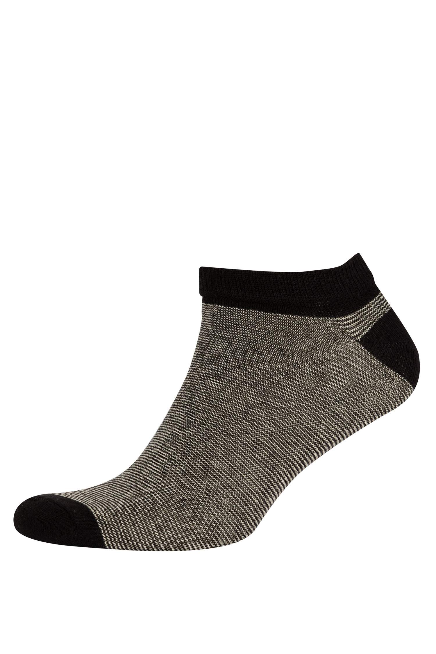 Erkek 5'li Pamuklu Patik Çorap