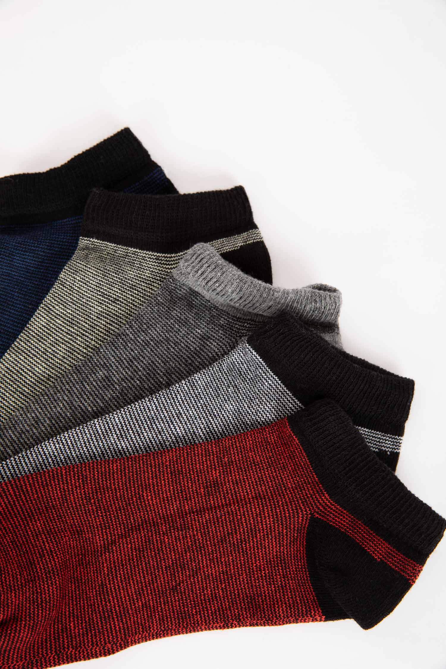 Erkek 5'li Pamuklu Patik Çorap