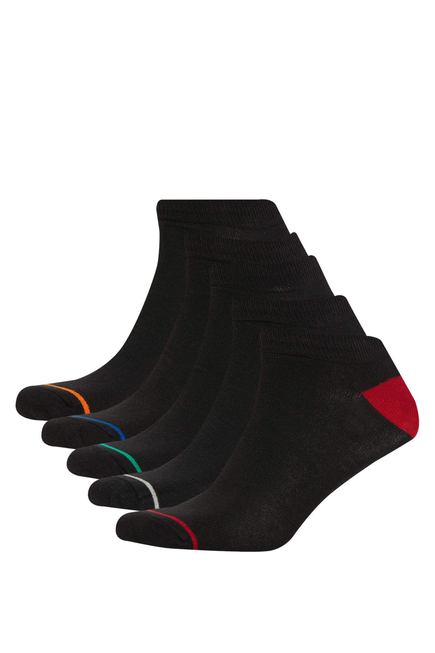 Erkek 5'li Pamuklu Patik Çorap