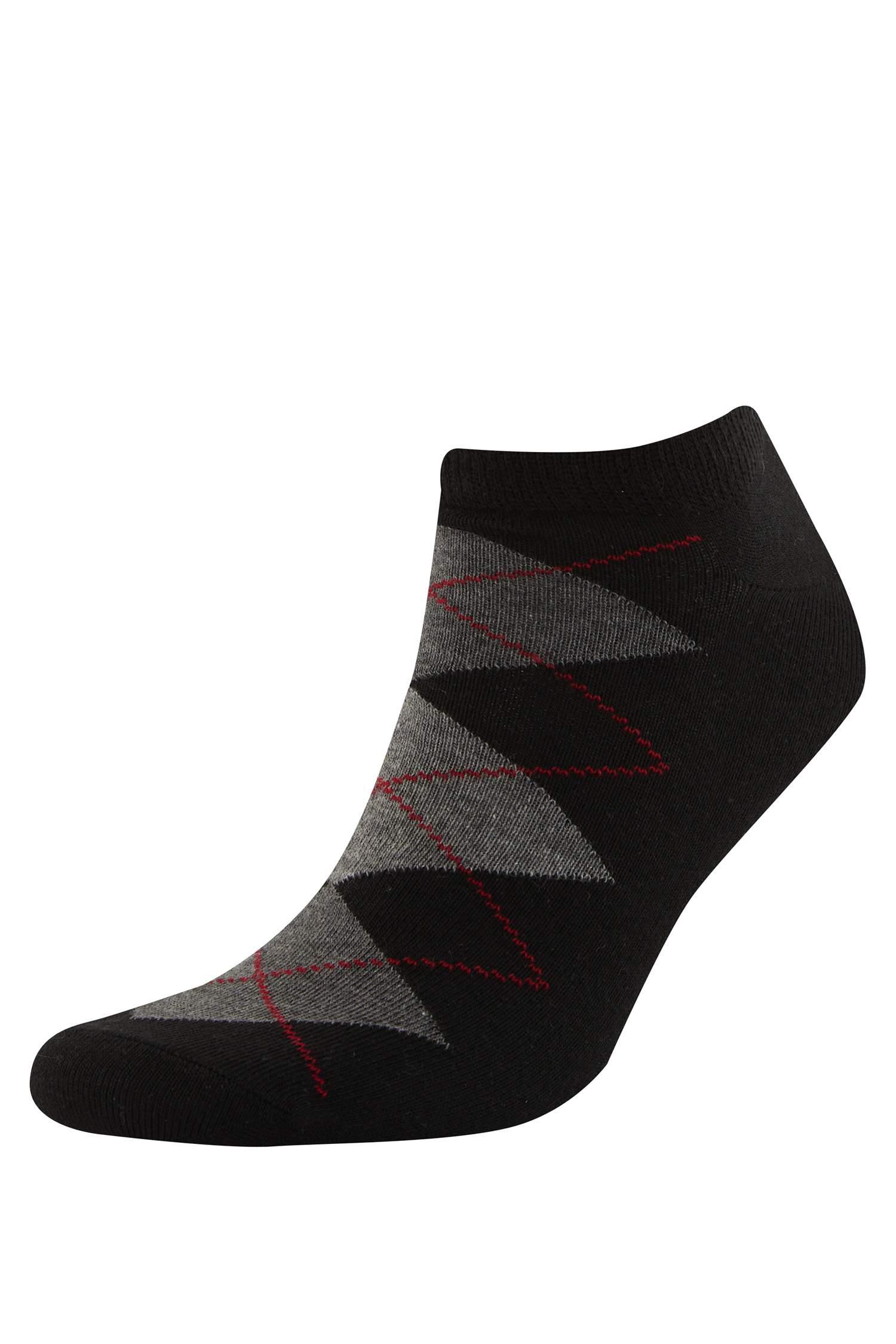 Erkek 5'li Pamuklu Patik Çorap