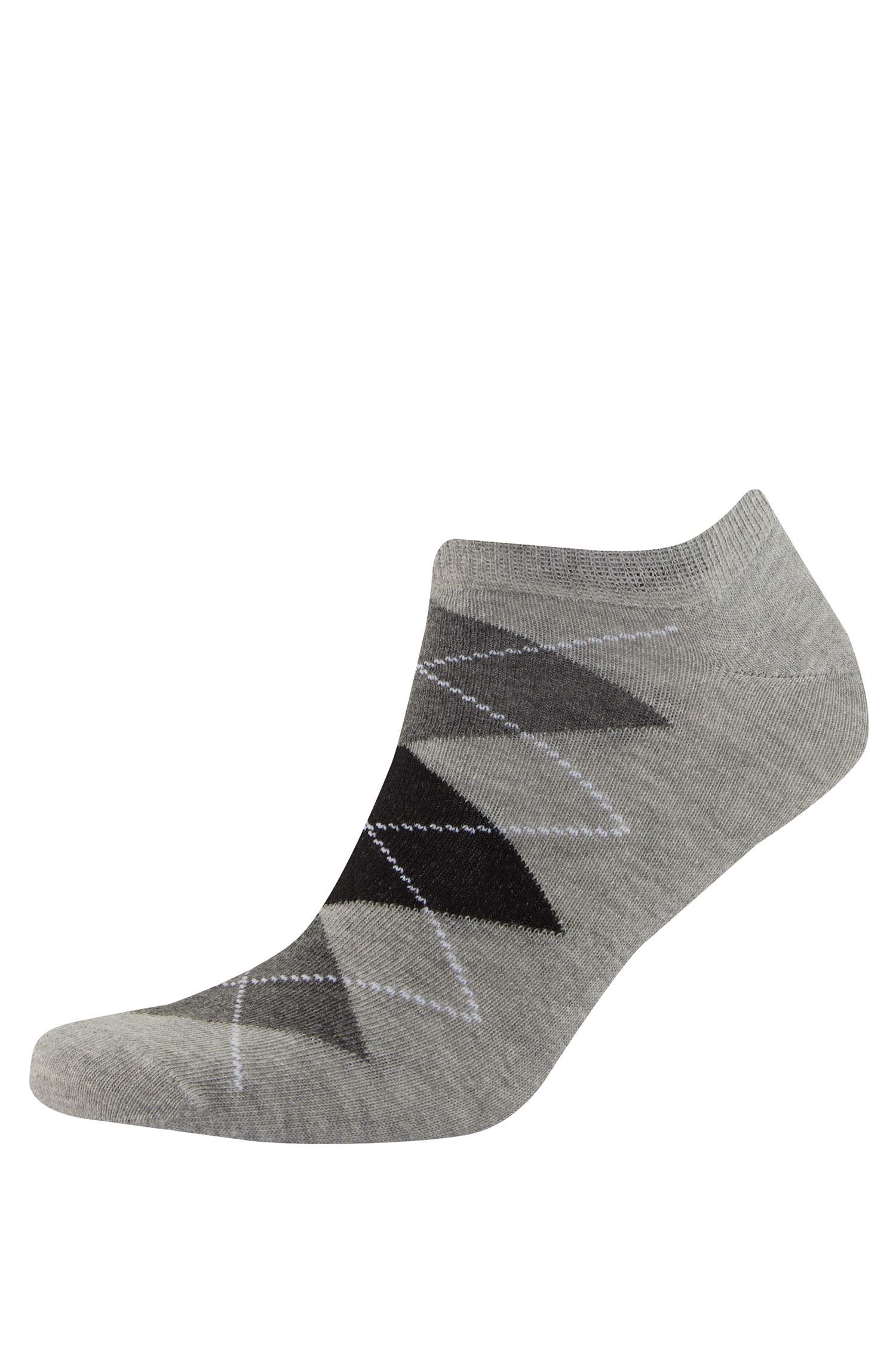 Erkek 5'li Pamuklu Patik Çorap