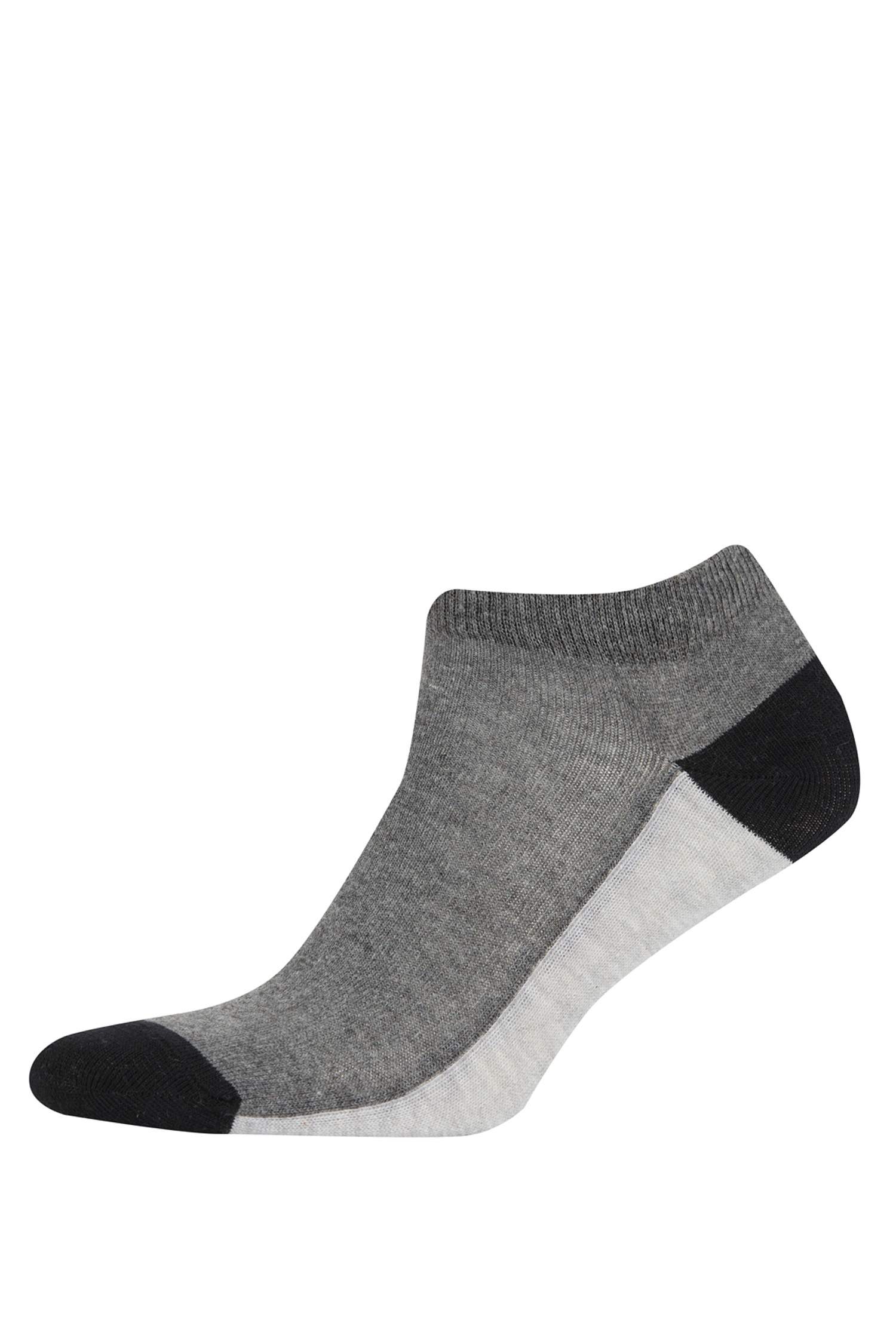 Erkek 5'li Pamuklu Patik Çorap