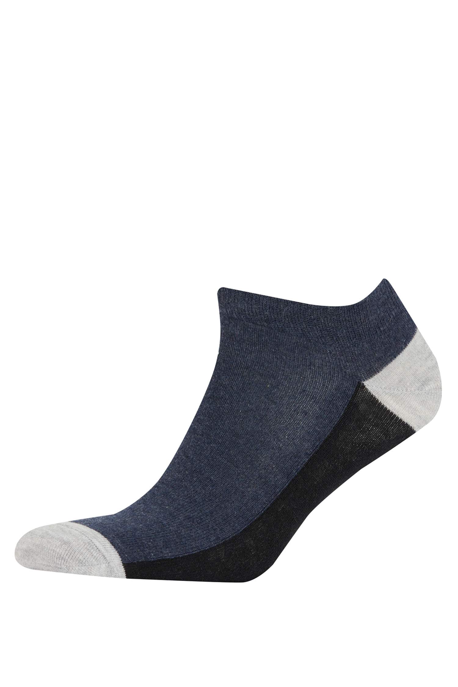 Erkek 5'li Pamuklu Patik Çorap