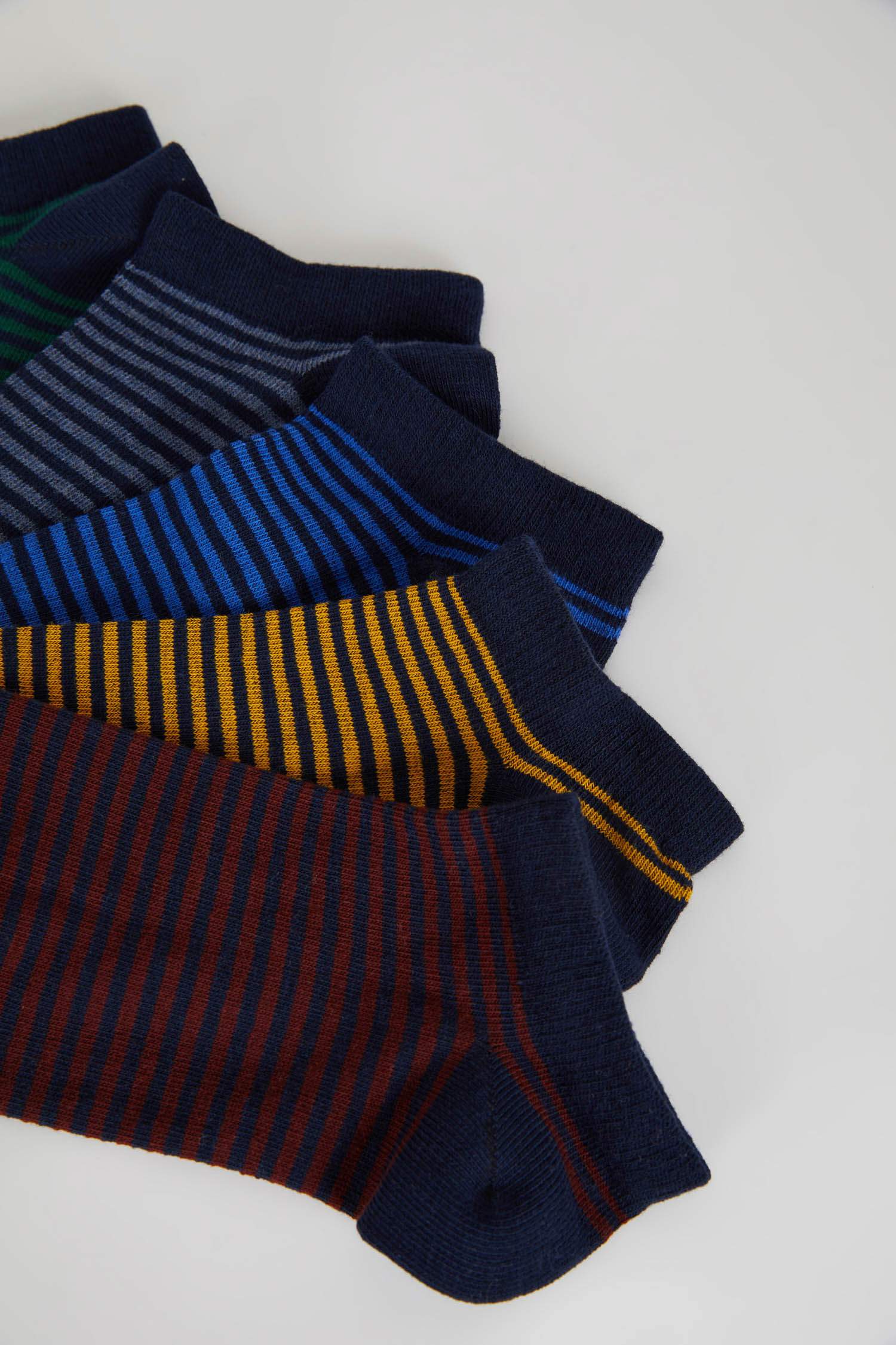 Erkek 5'li Pamuklu Patik Çorap