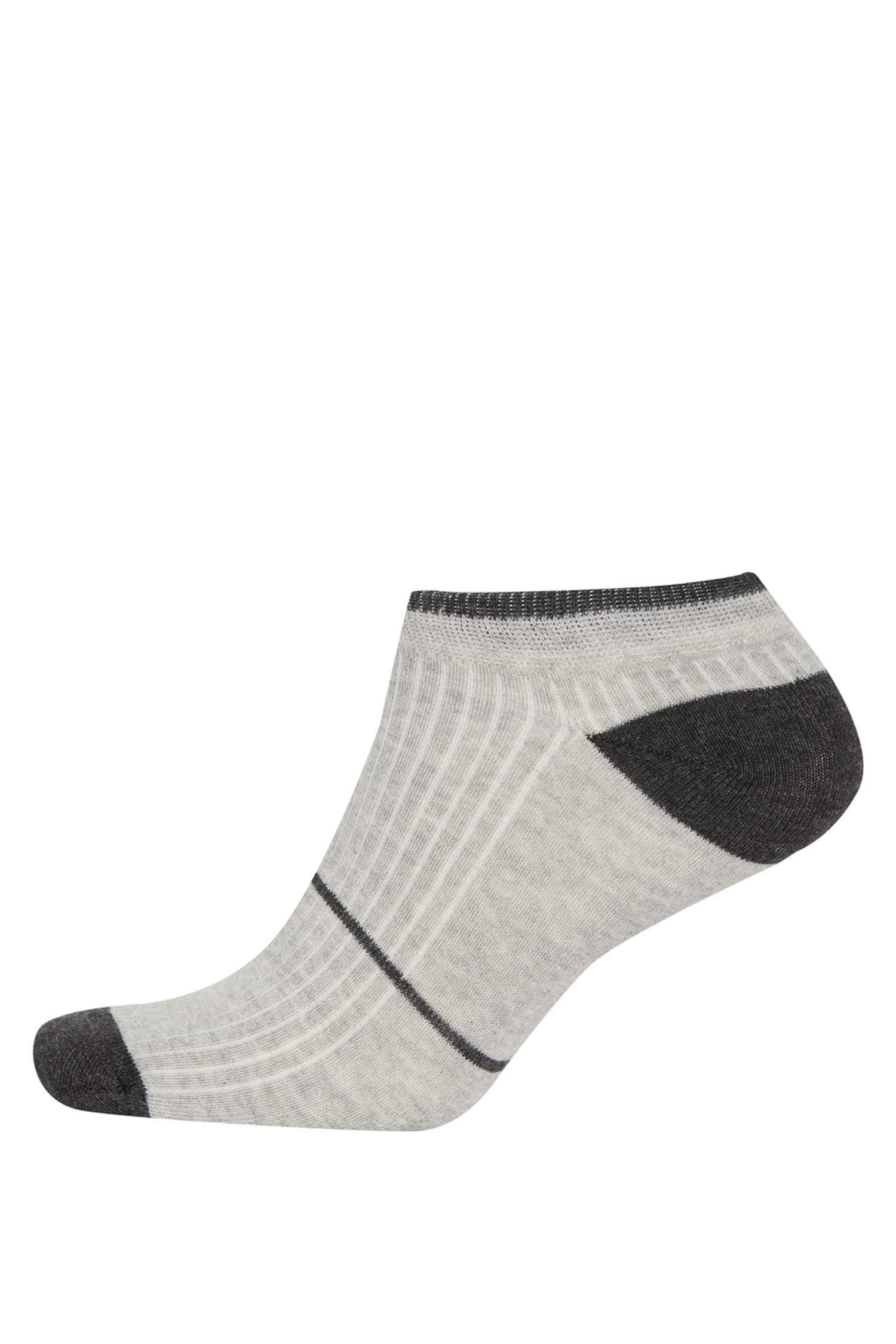 Erkek 3'lü Pamuklu Patik Çorap