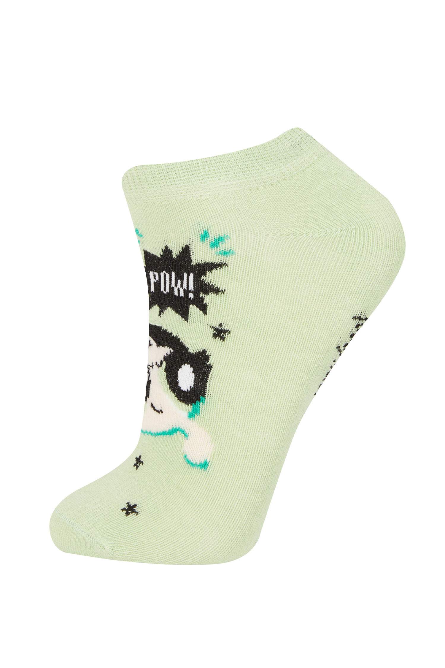 جوارب قصيرة قطن بناتي من باور باف جيرلز - 3 قطع