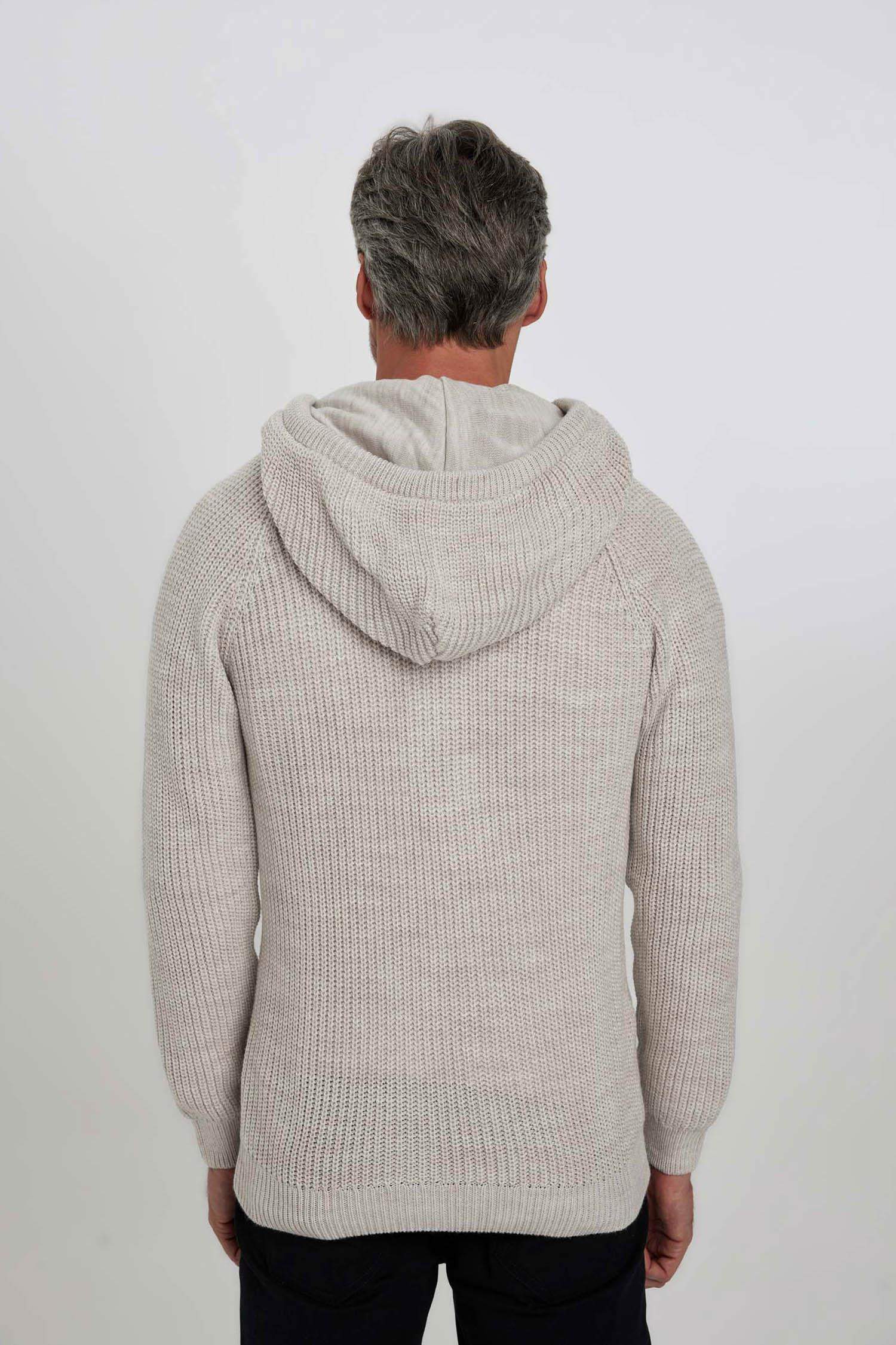 Кардиган стандартного кроя с капюшоном