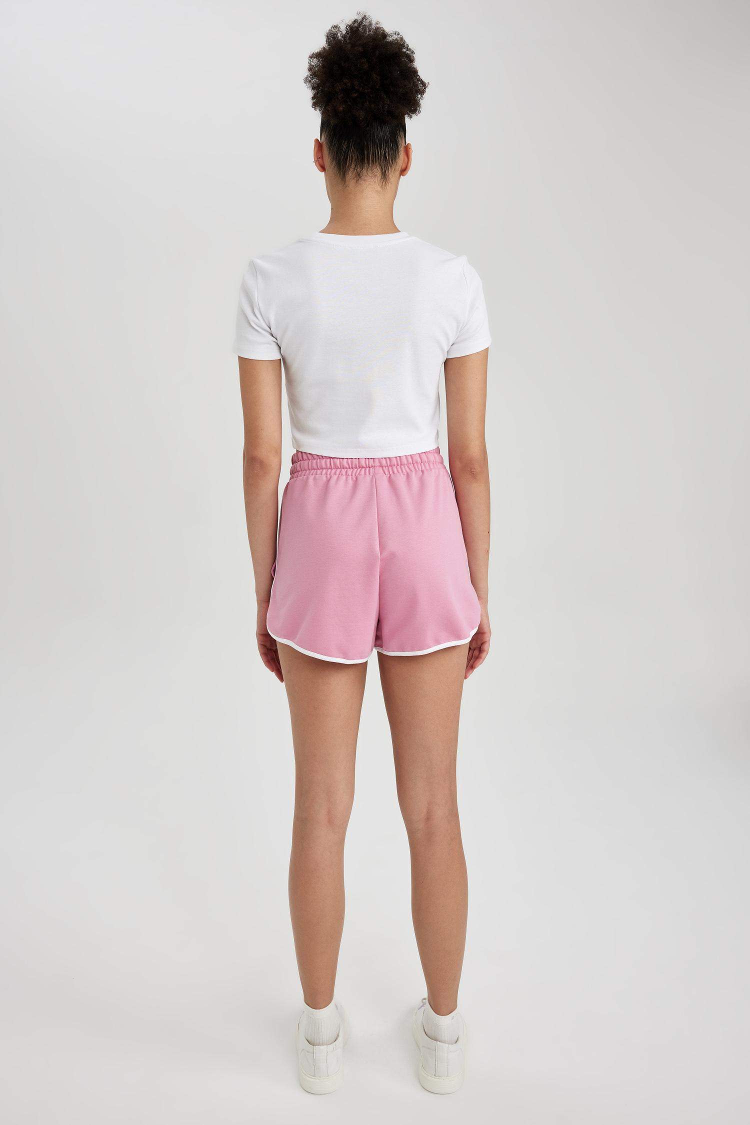 Regular Fit Sweatshirt Fabric Shorts