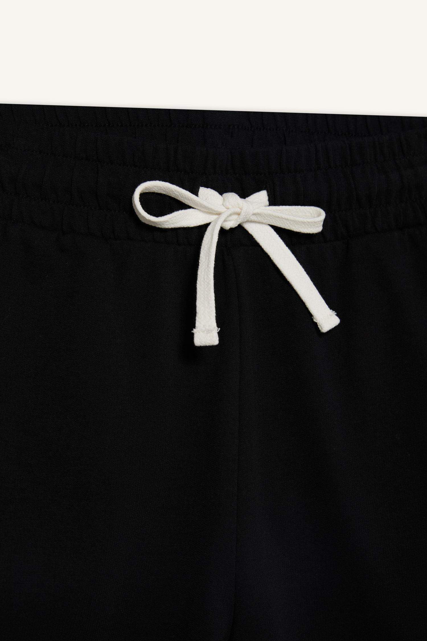 Coool Regular Fit Beli Lastikli Bağcıklı Kalın Mini Şort