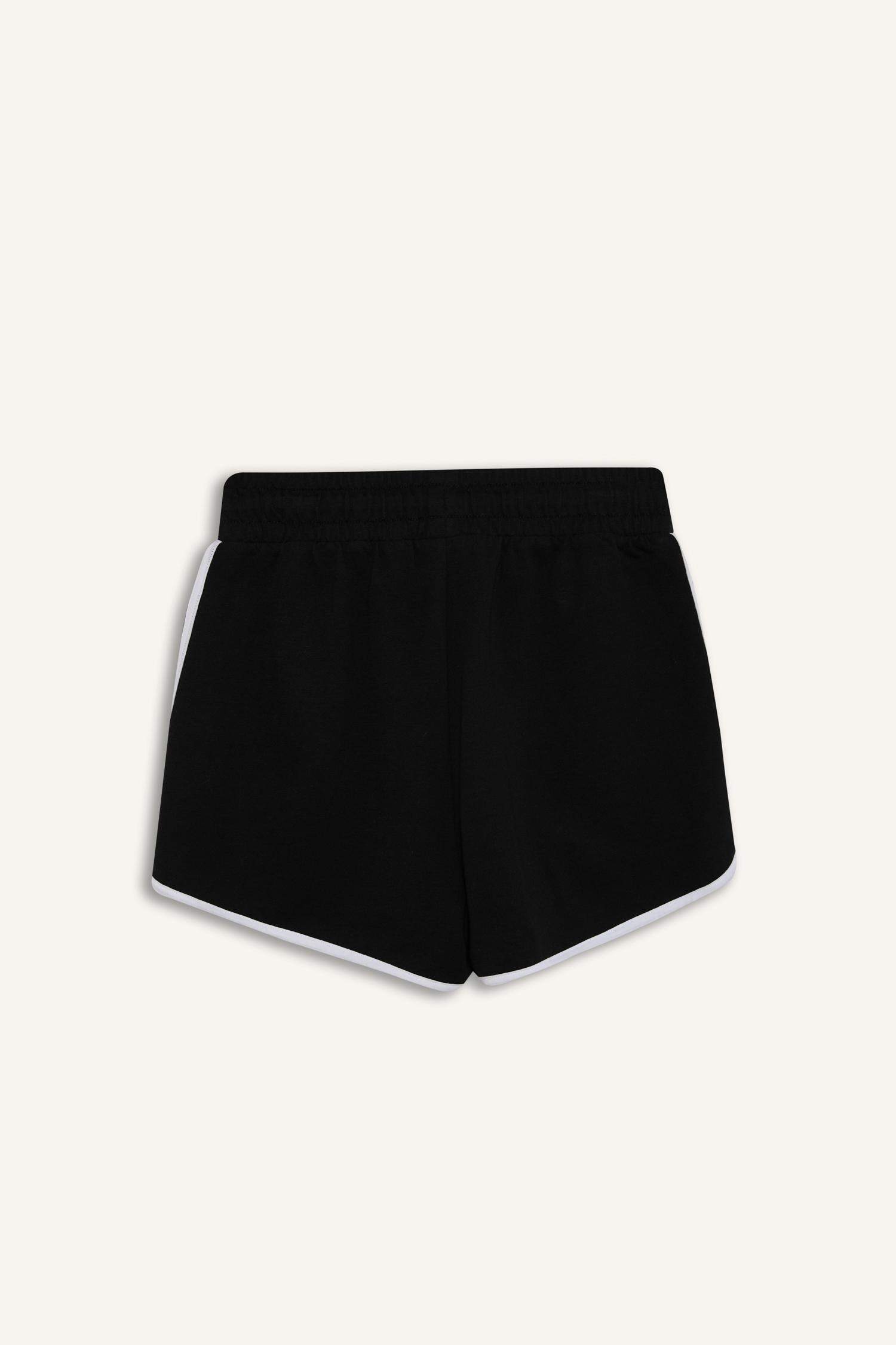 Coool Regular Fit Beli Lastikli Bağcıklı Kalın Mini Şort