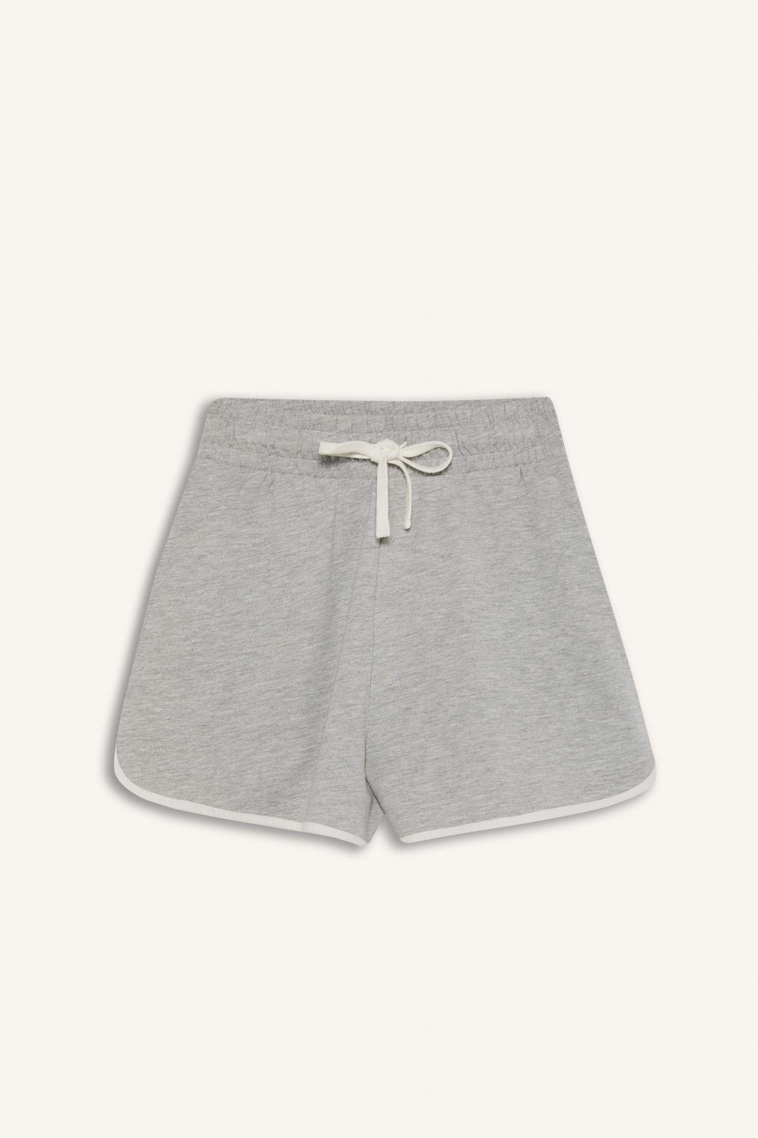 Coool Regular Fit Beli Lastikli Bağcıklı Kalın Mini Şort