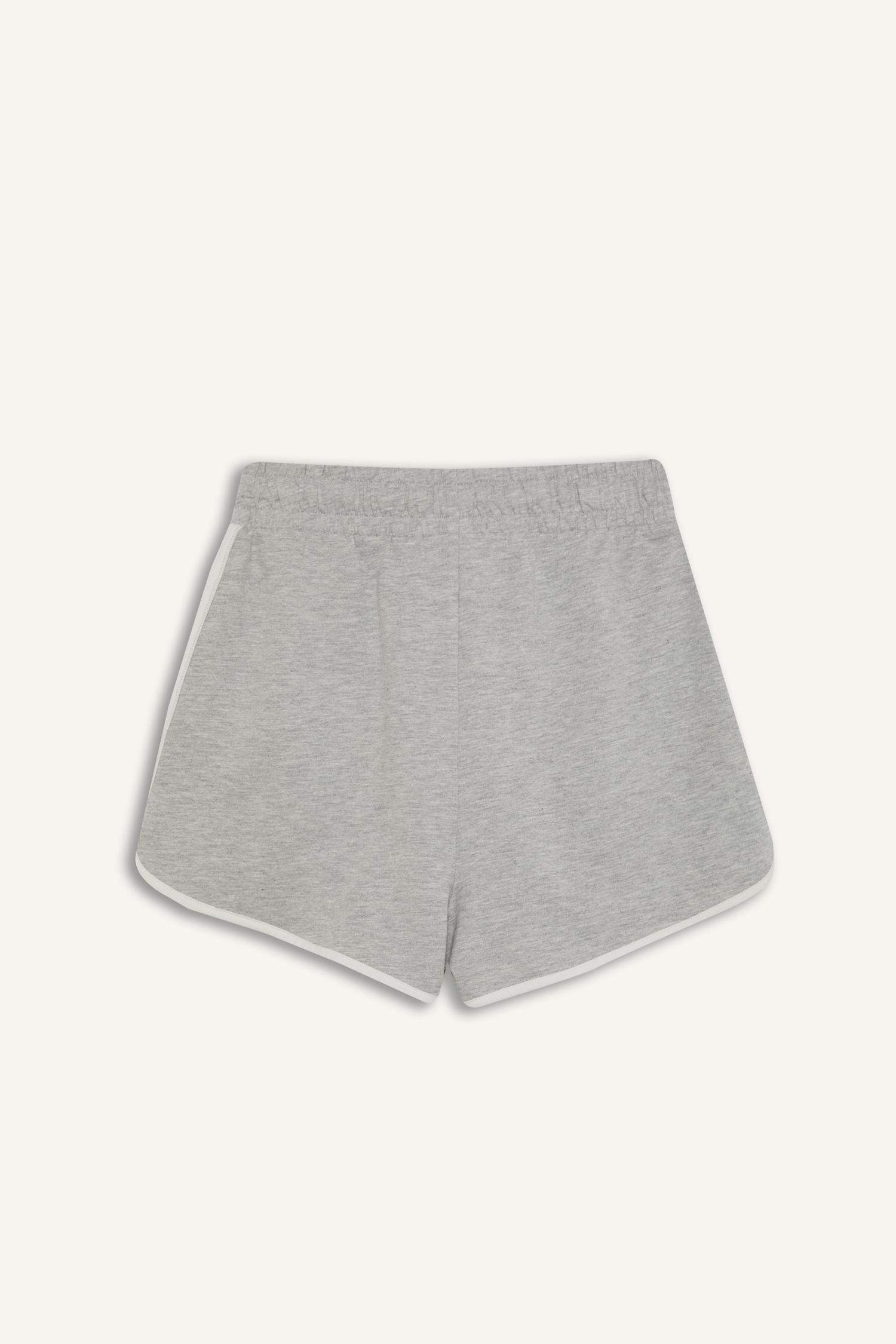 Coool Regular Fit Beli Lastikli Bağcıklı Kalın Mini Şort