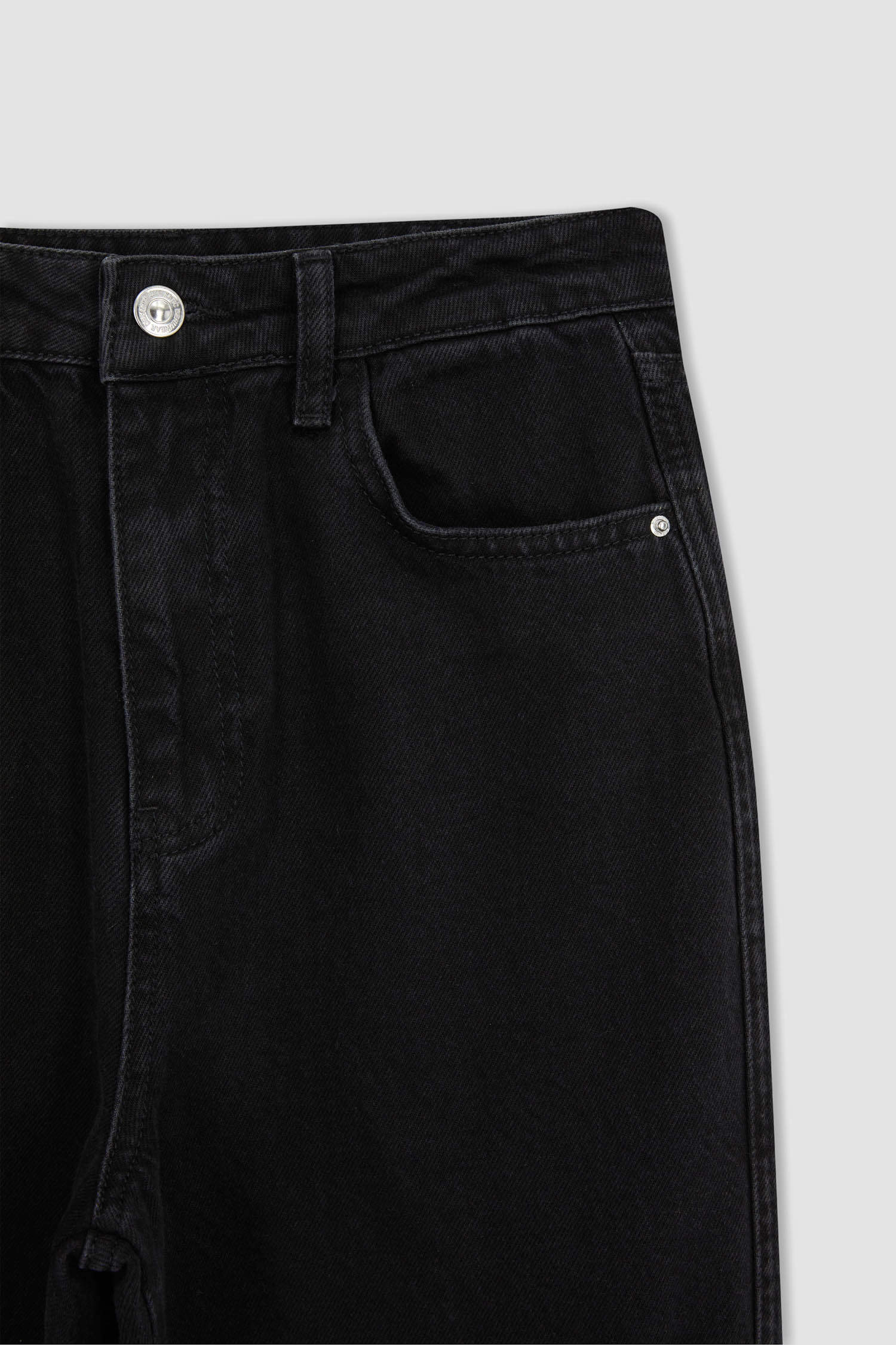 Black WOMEN 90's Wide Leg High Waist Cargo Pocket Jeans 2809770 | DeFacto