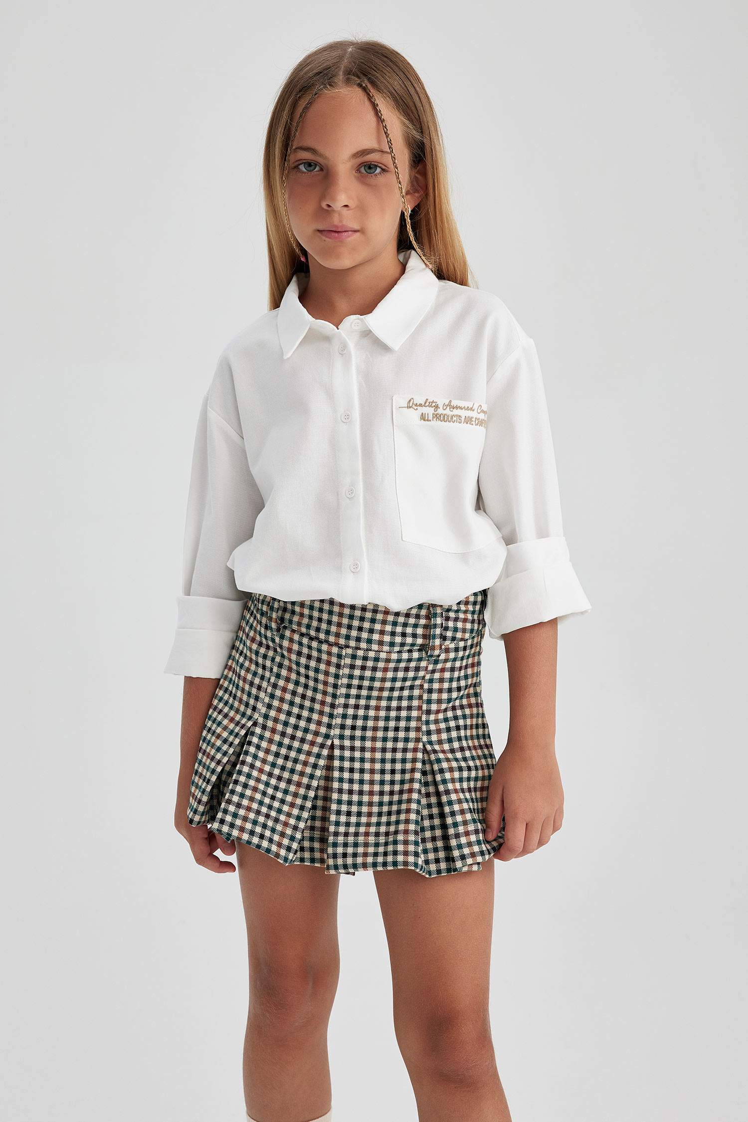 قميص مدرسه اوفر سايز كم طويل