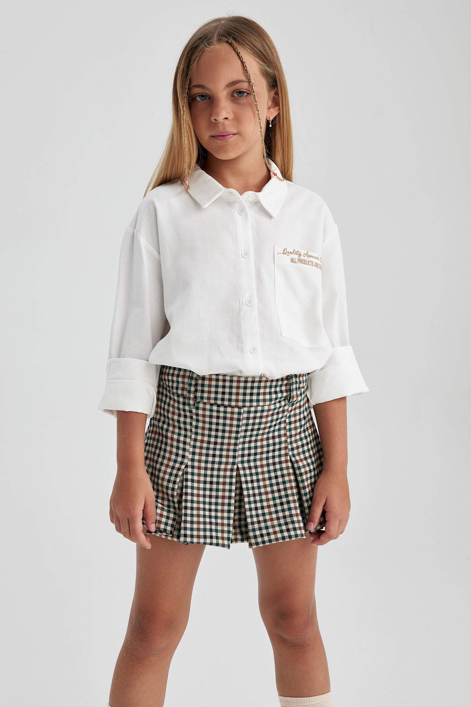 قميص مدرسه اوفر سايز كم طويل