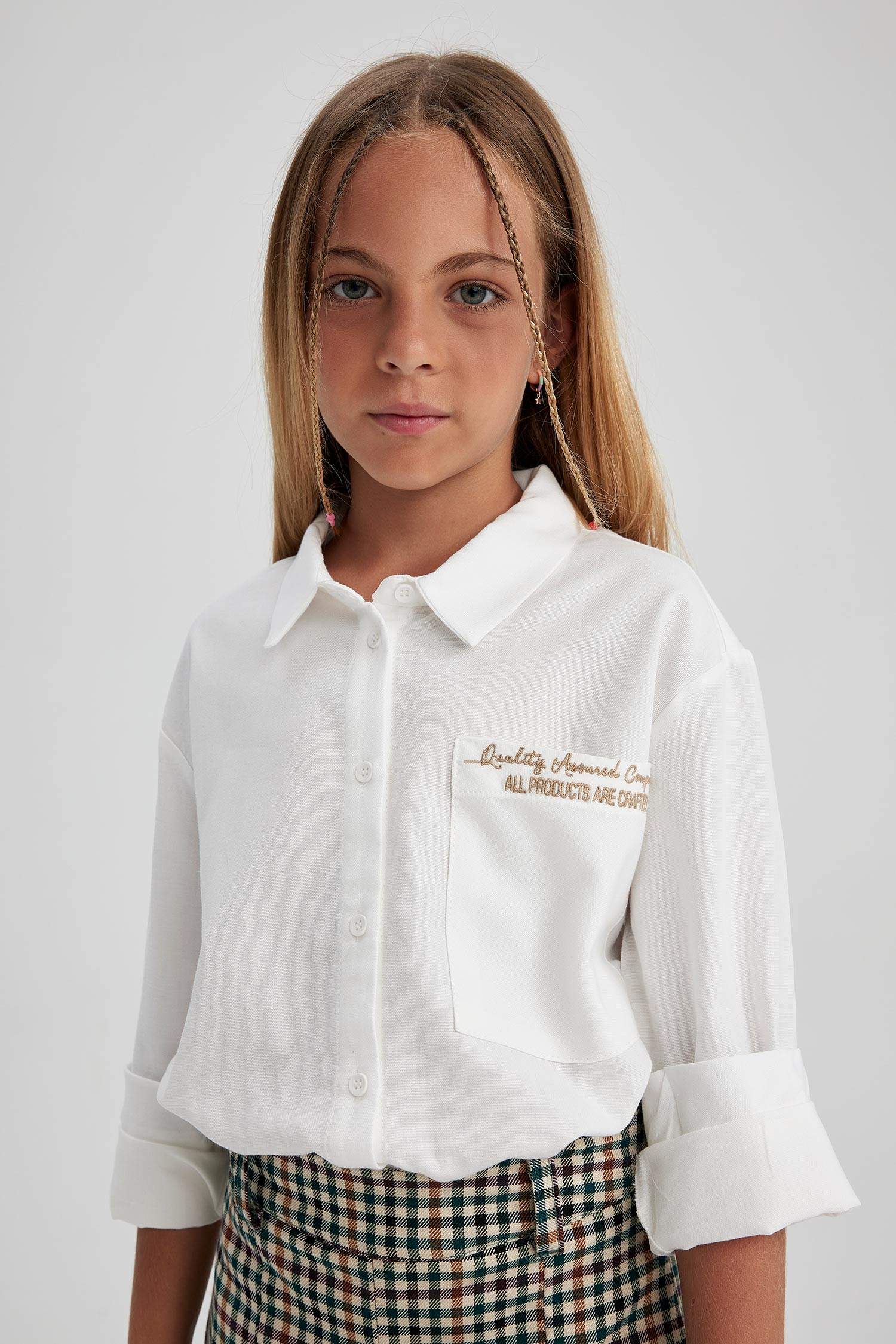 قميص مدرسه اوفر سايز كم طويل