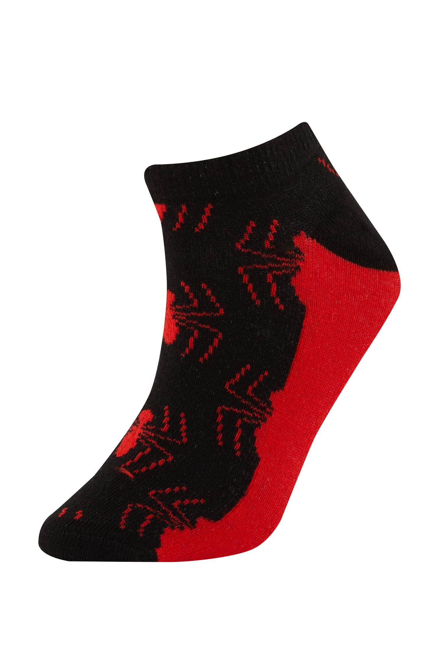 Erkek Çocuk Marvel Spiderman 3'lü Pamuklu Patik Çorap