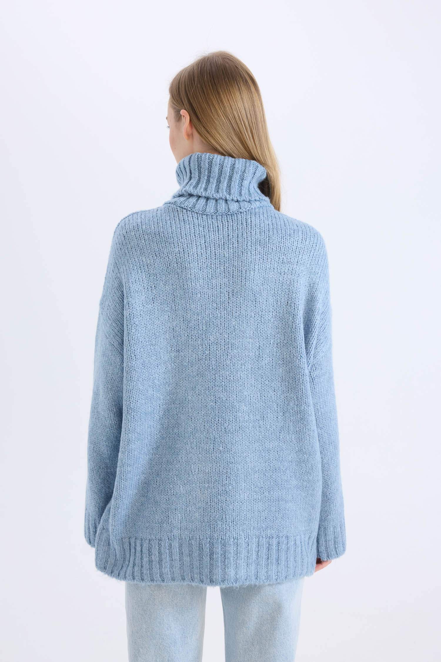 Oversize Fit Basic Knitwear Pullover Tunic
