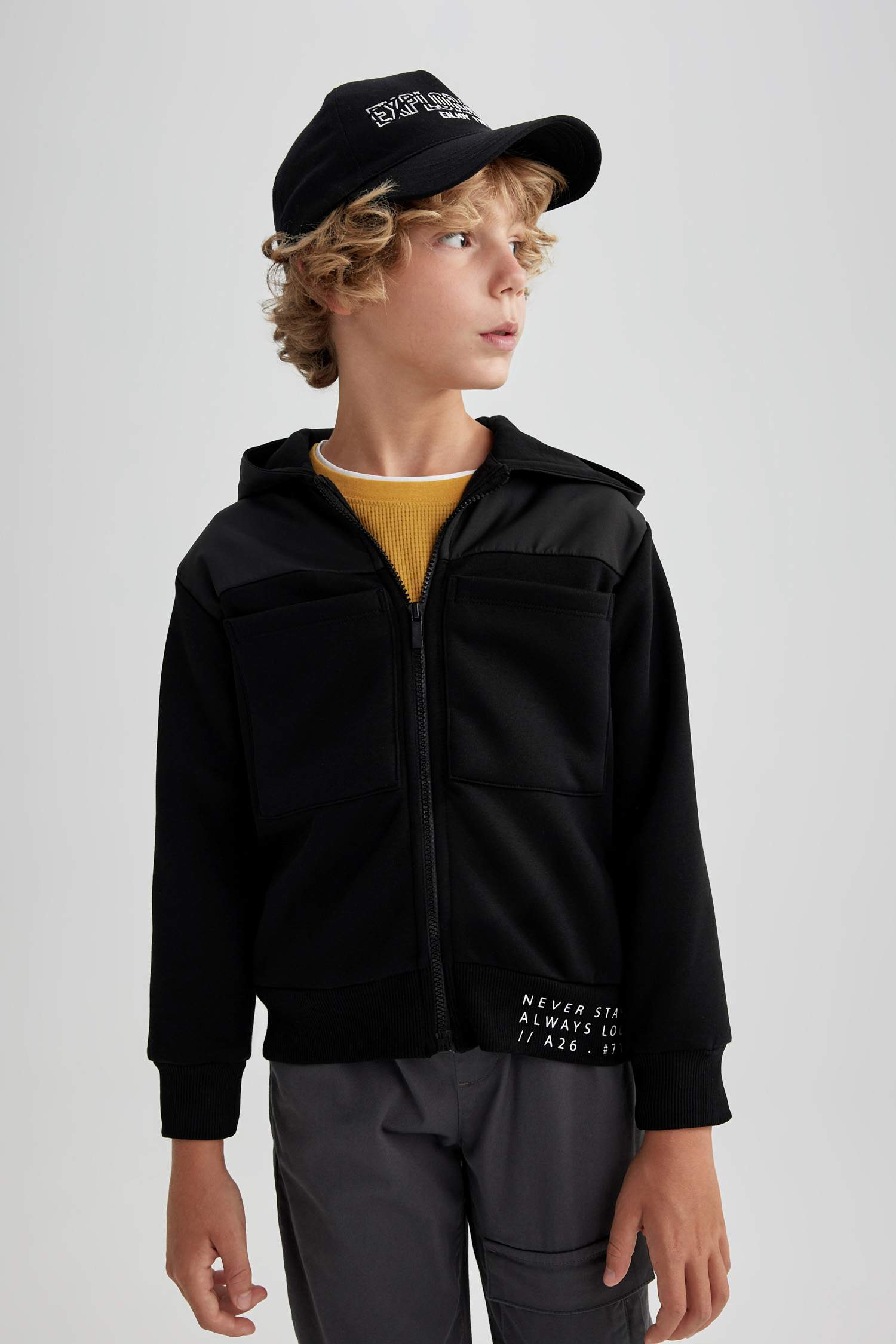 Regular Fit Hooded Cardigan