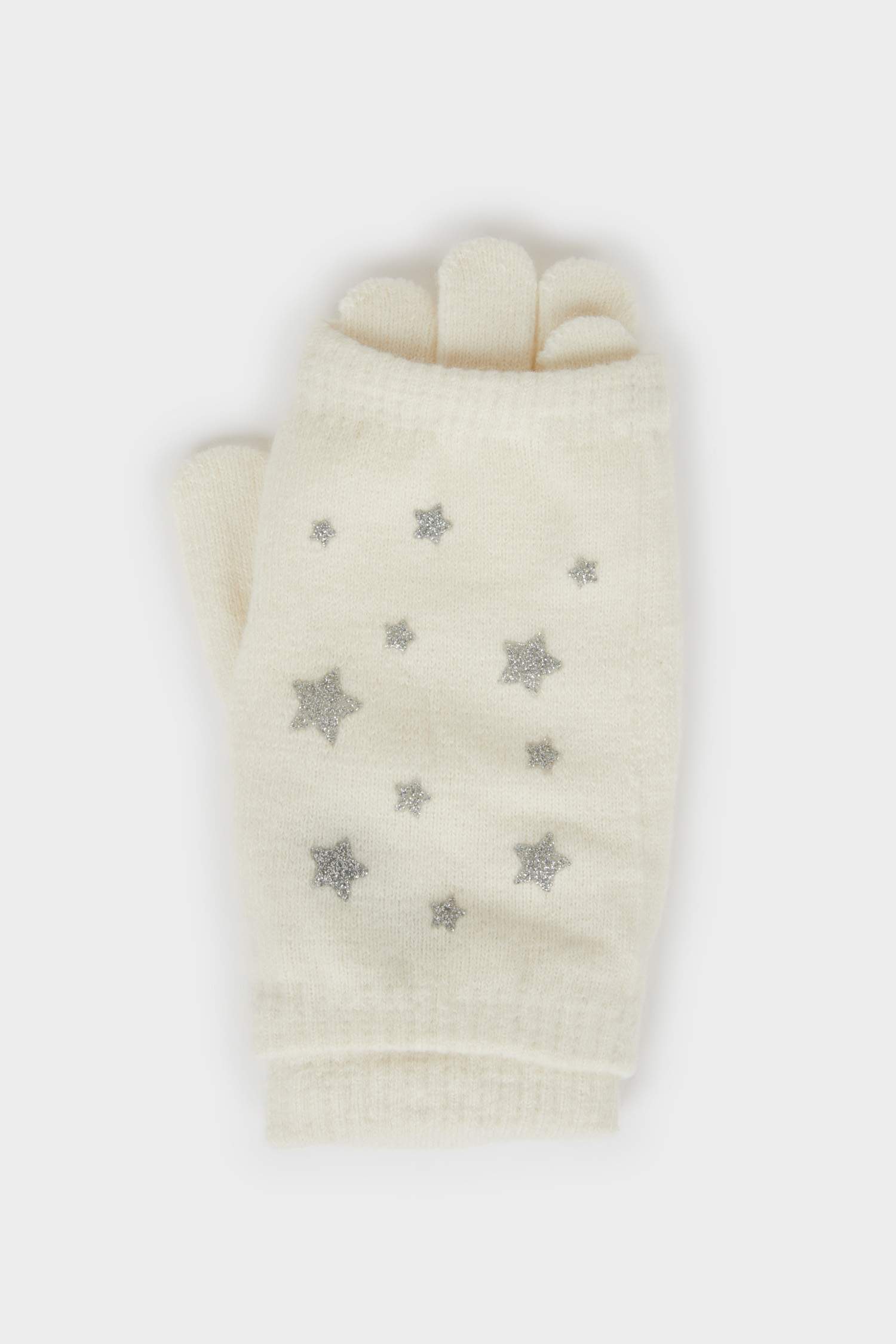 Женские трикотажные перчатки (набор из 2-х)