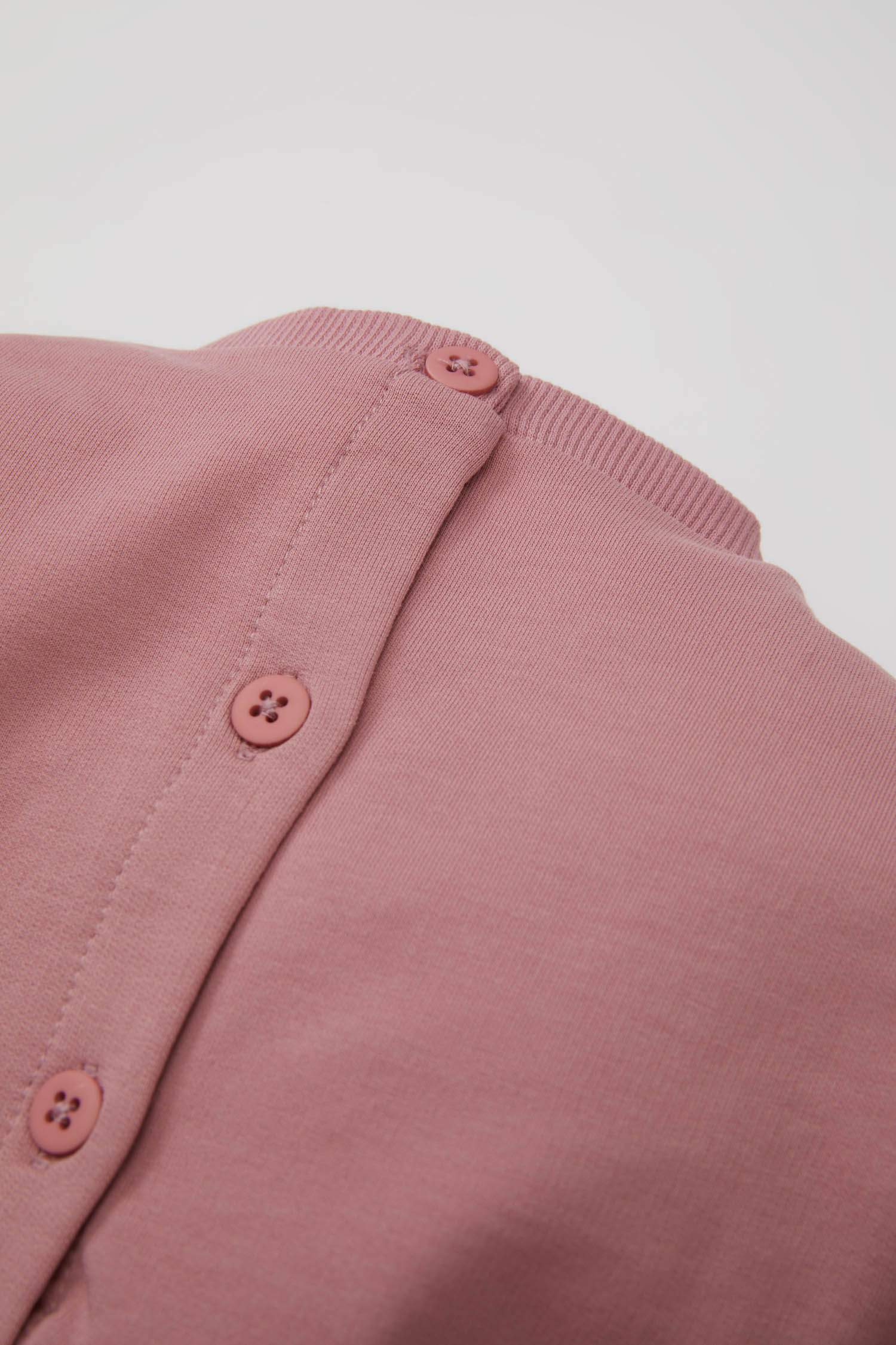 فستان بيبي بناتي فلورال قصة عادية كم طويل برقبة مستديرة