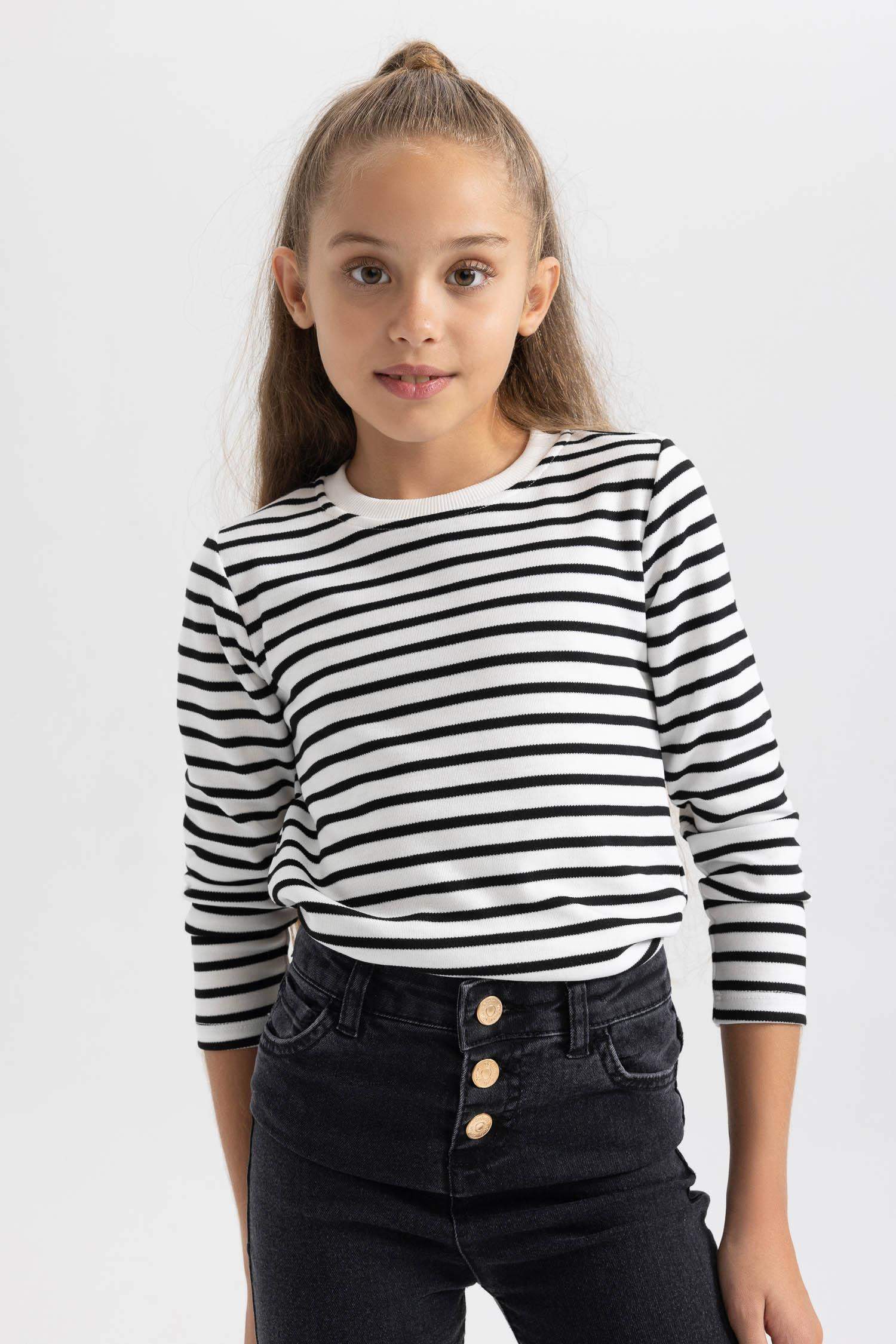 Girl Fitted Long Sleeve T-Shirt