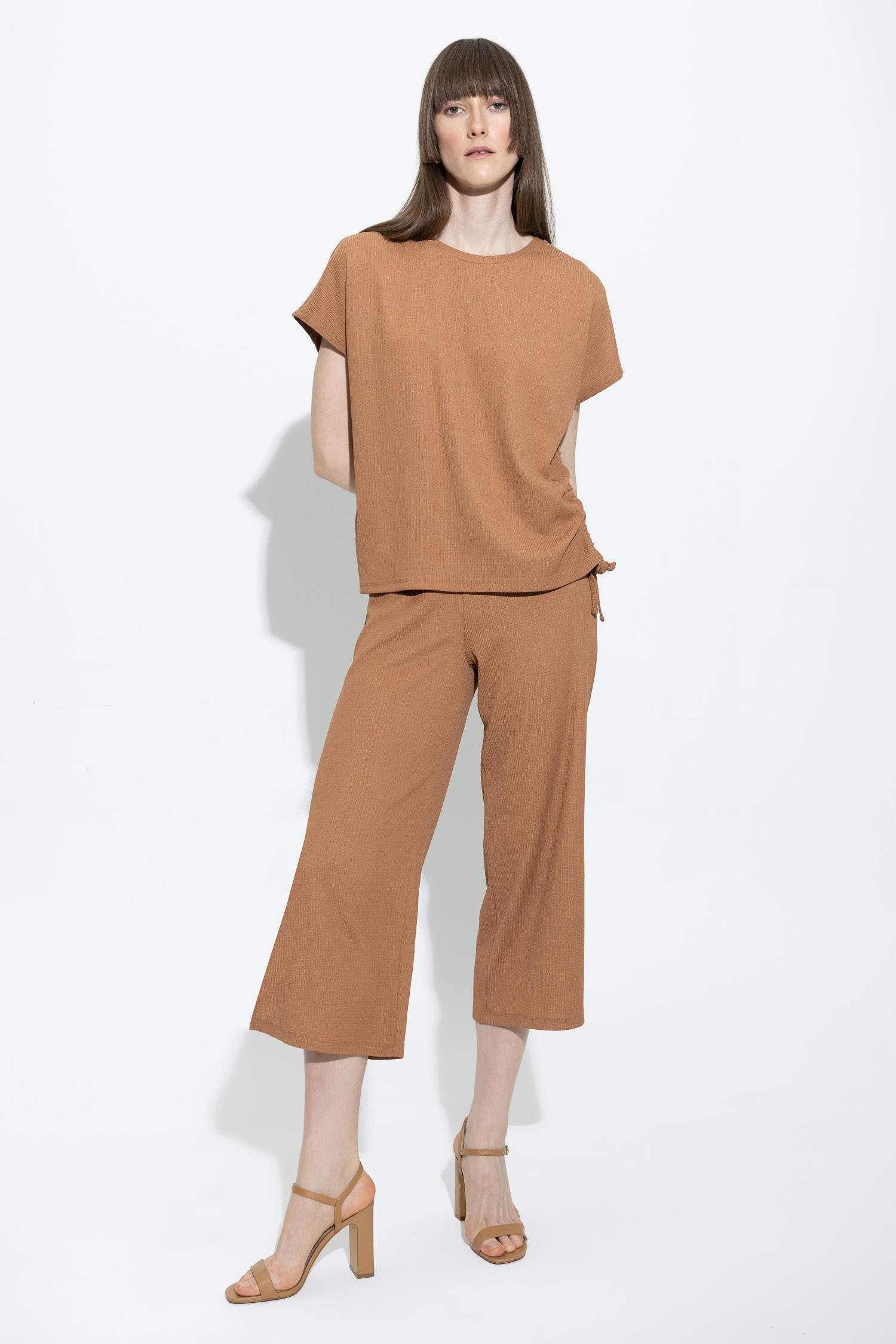 Wide Leg Normal Bel Bürümcük Pantolon