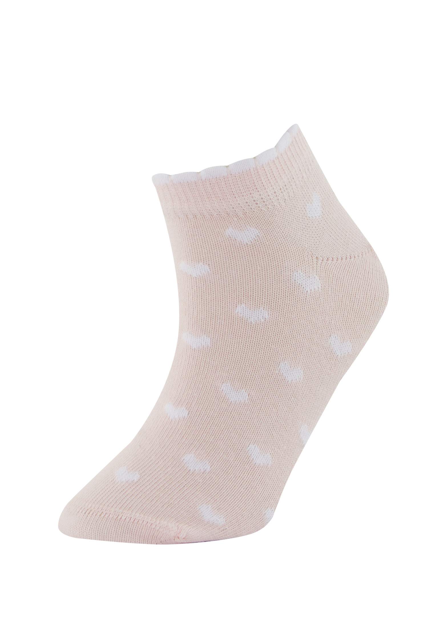 Kız Çocuk 5'li Pamuklu Patik Çorap