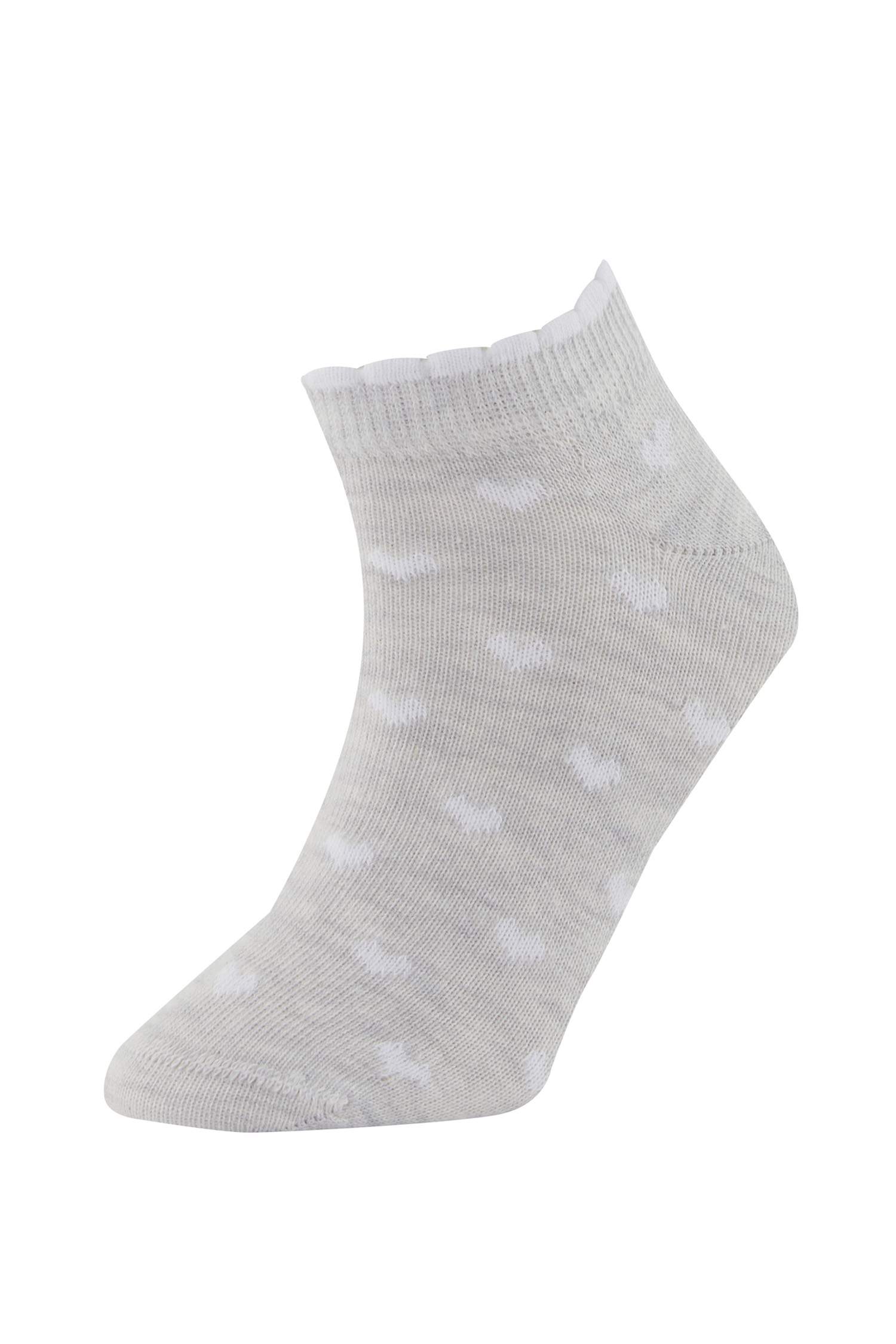 Kız Çocuk 5'li Pamuklu Patik Çorap