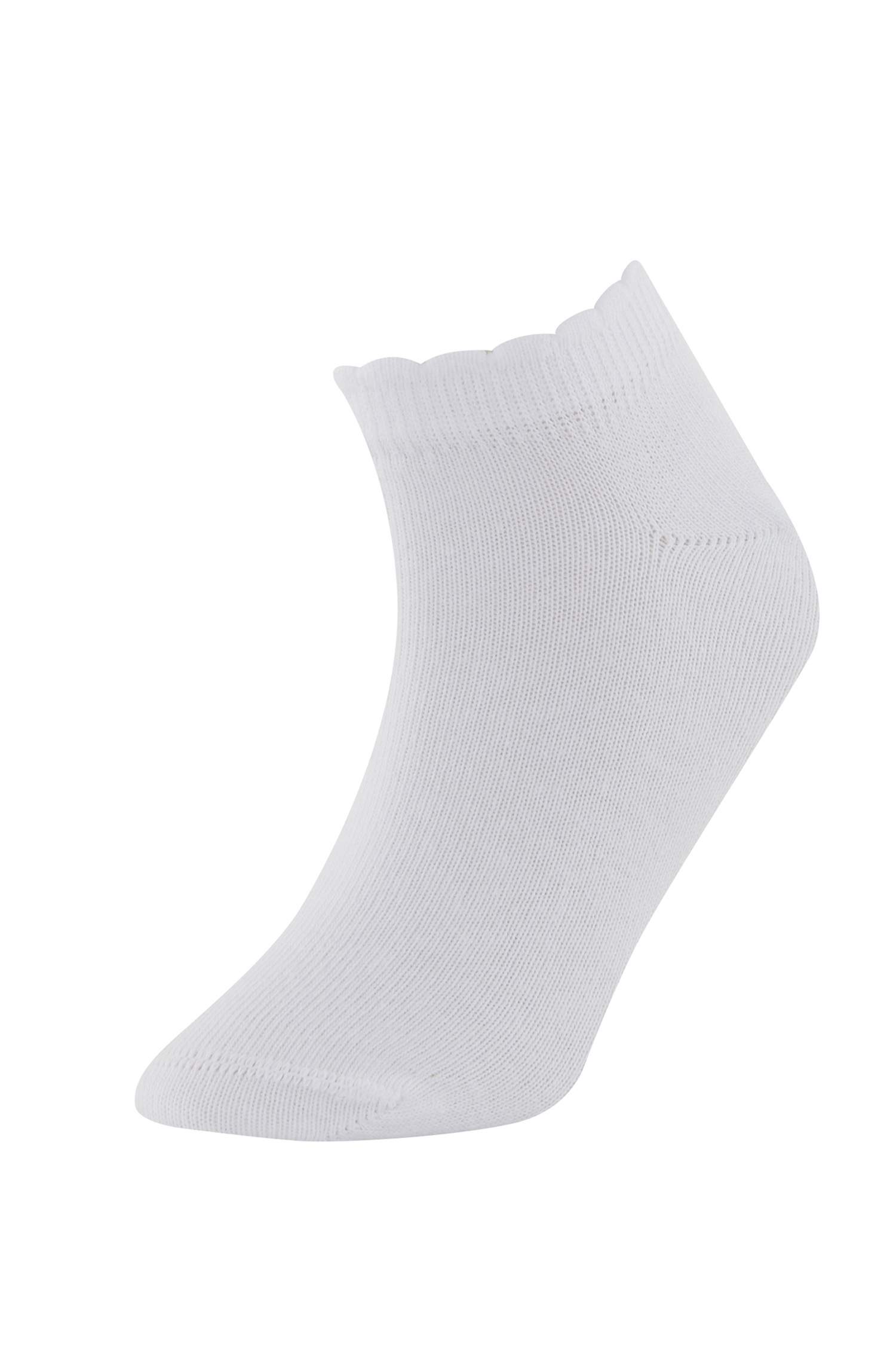 Kız Çocuk 5'li Pamuklu Patik Çorap